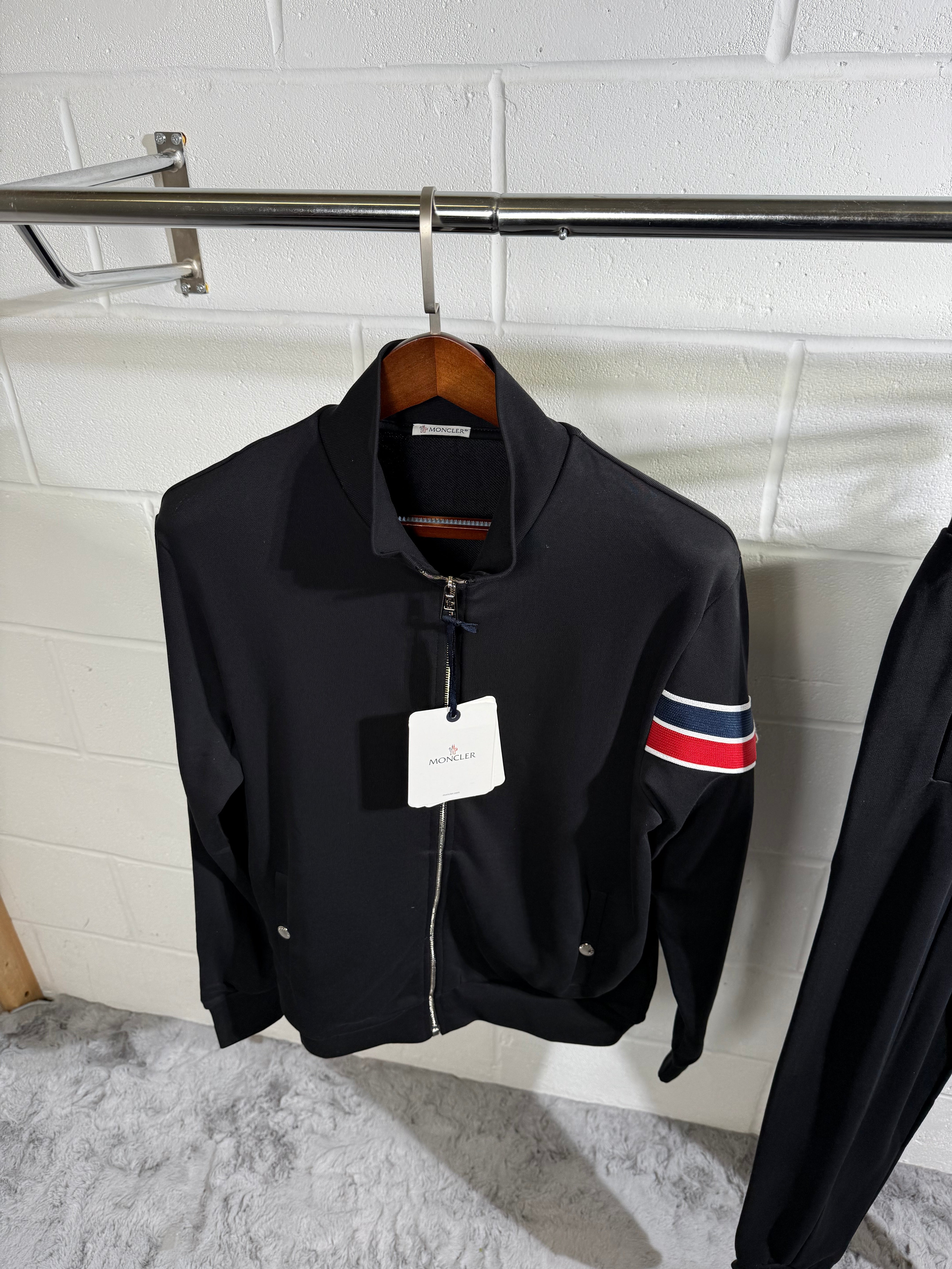 Moncler tracksuit black