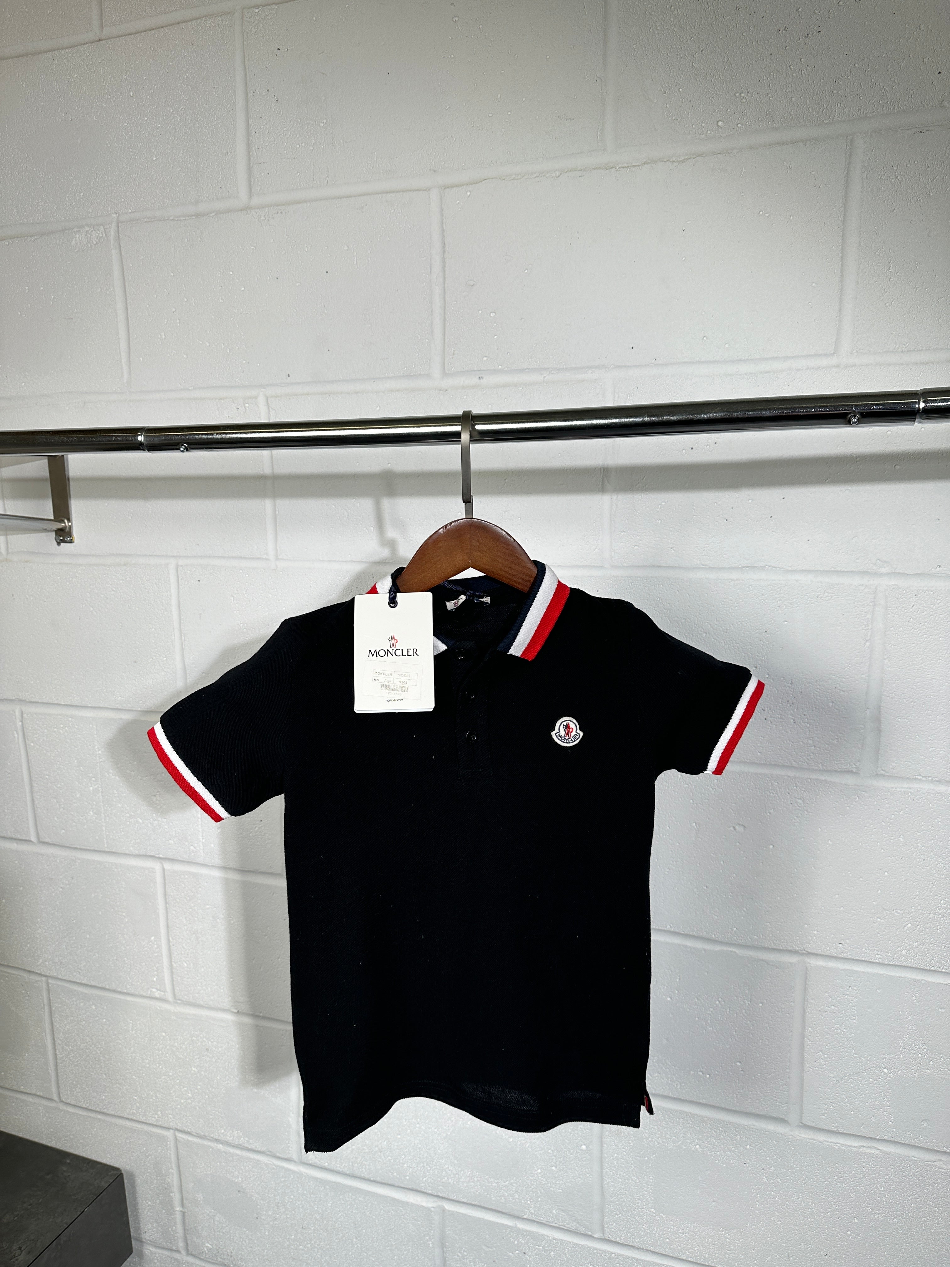 Kids moncler polo black