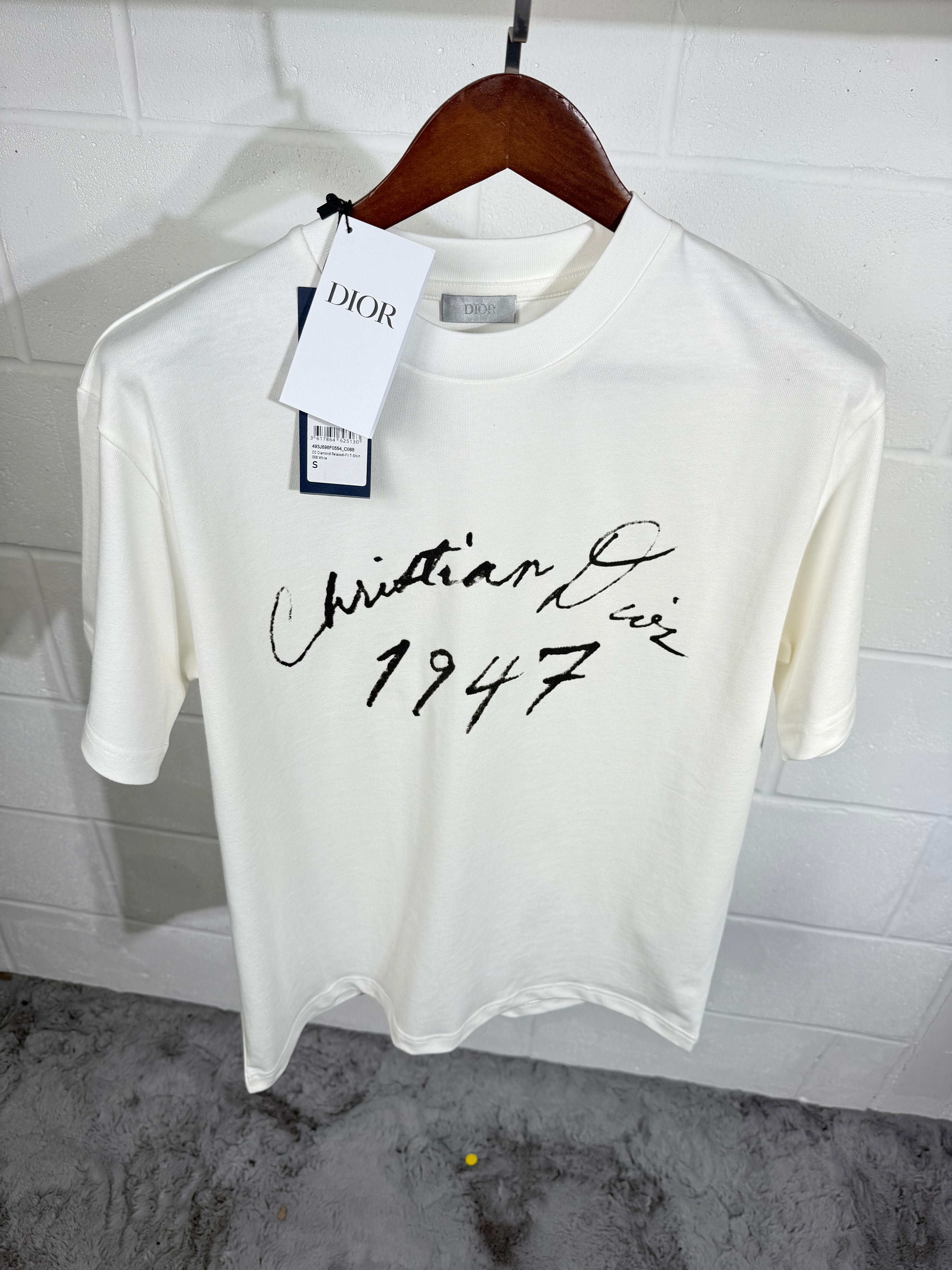 CD HANDWRITTEN TEE WHITE