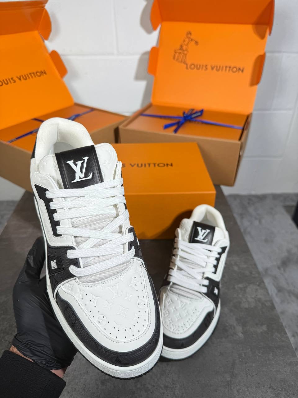 LV trainers Logo black & White