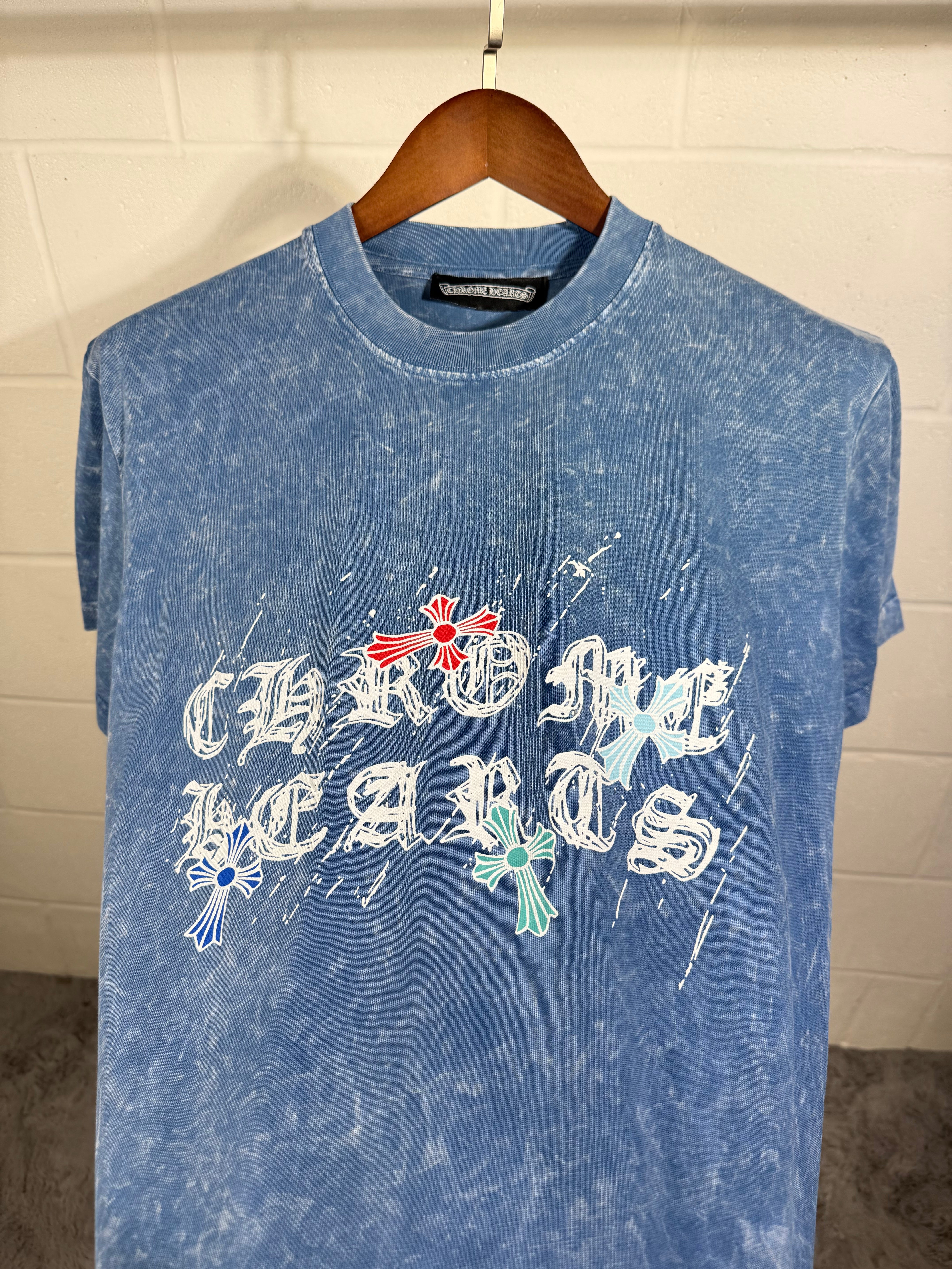 CHROME HEART BLUE T SHIRT