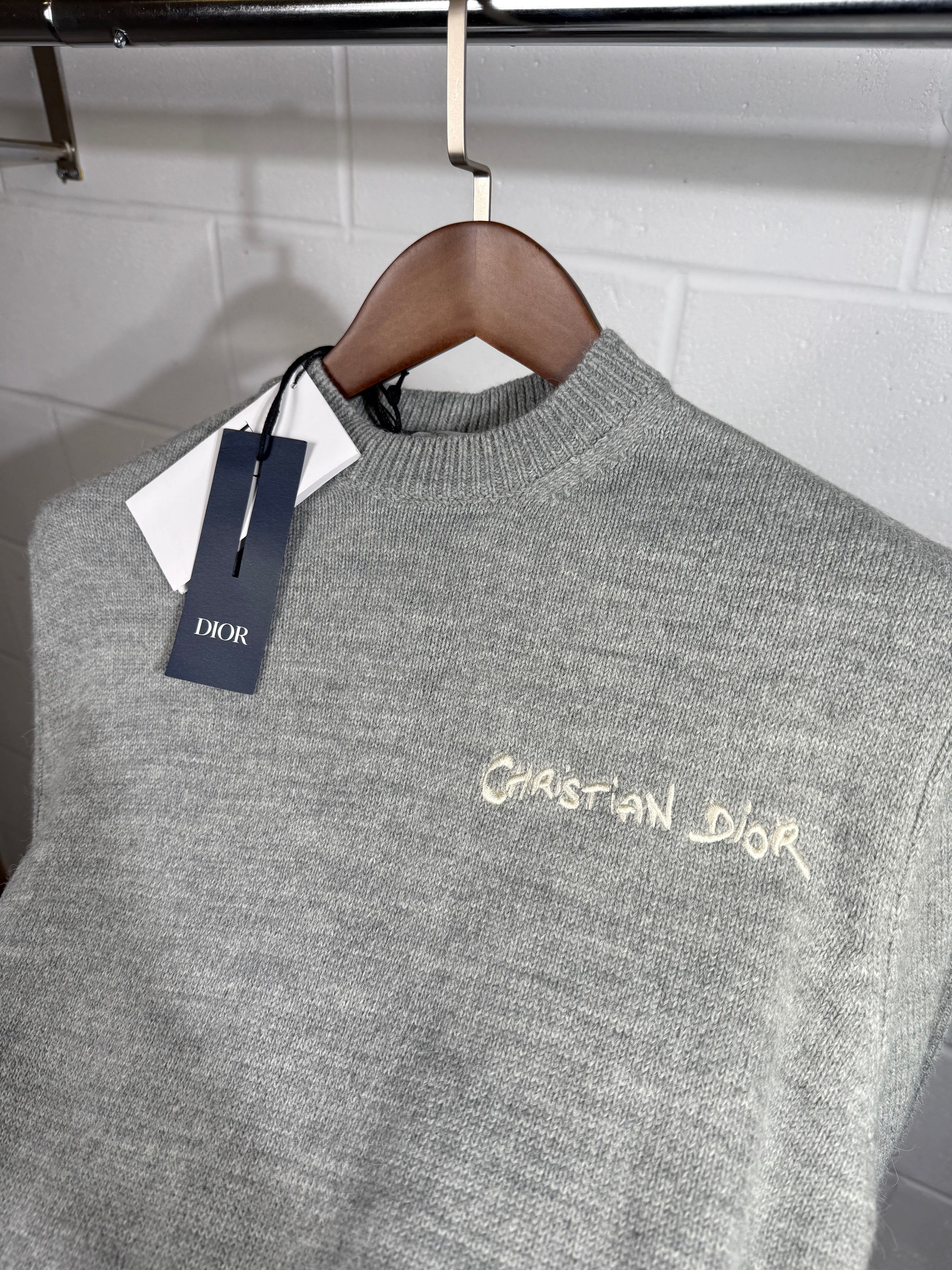 Dior knitted jumper grey