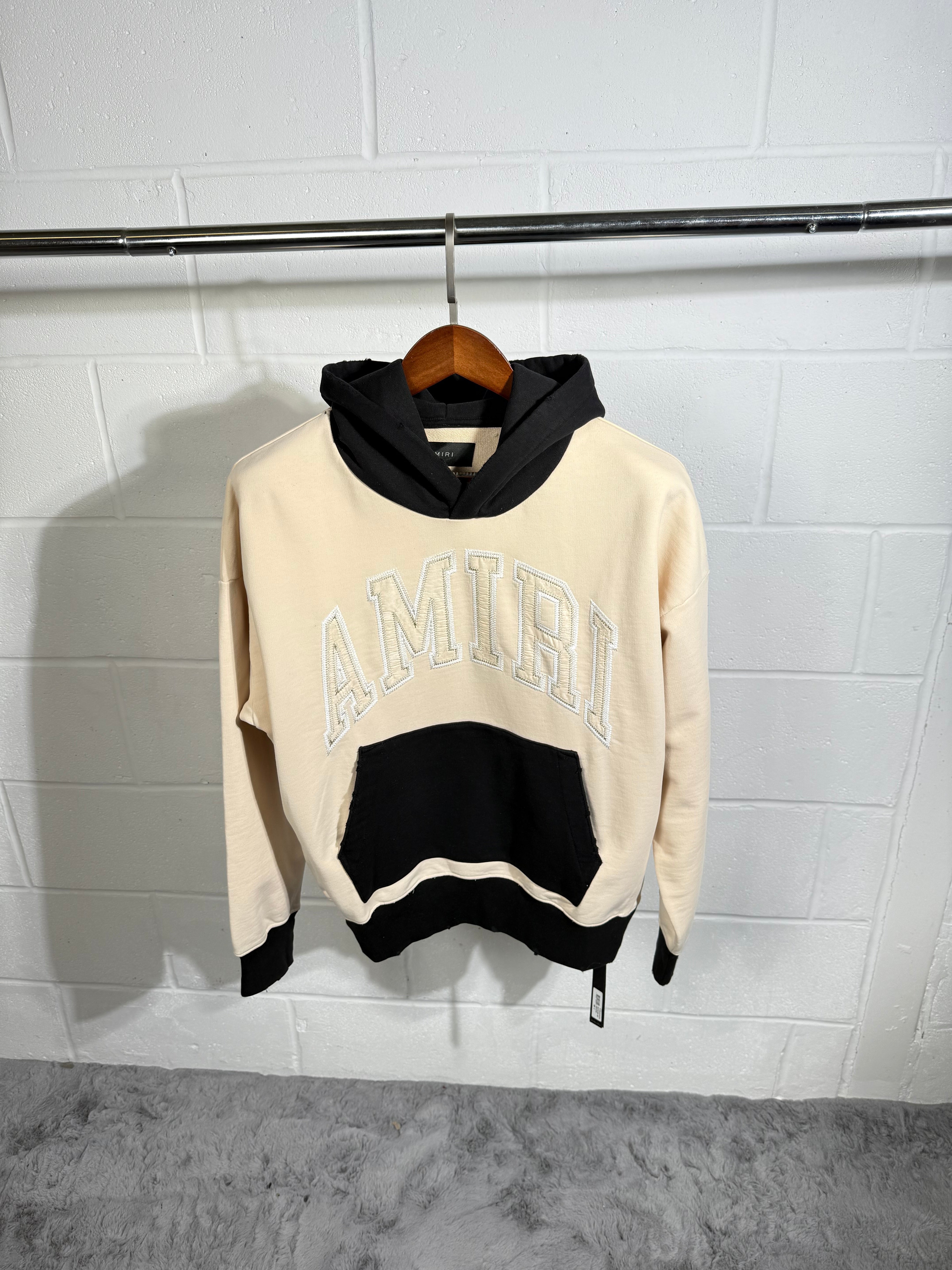 Amiri hoodie black & beige
