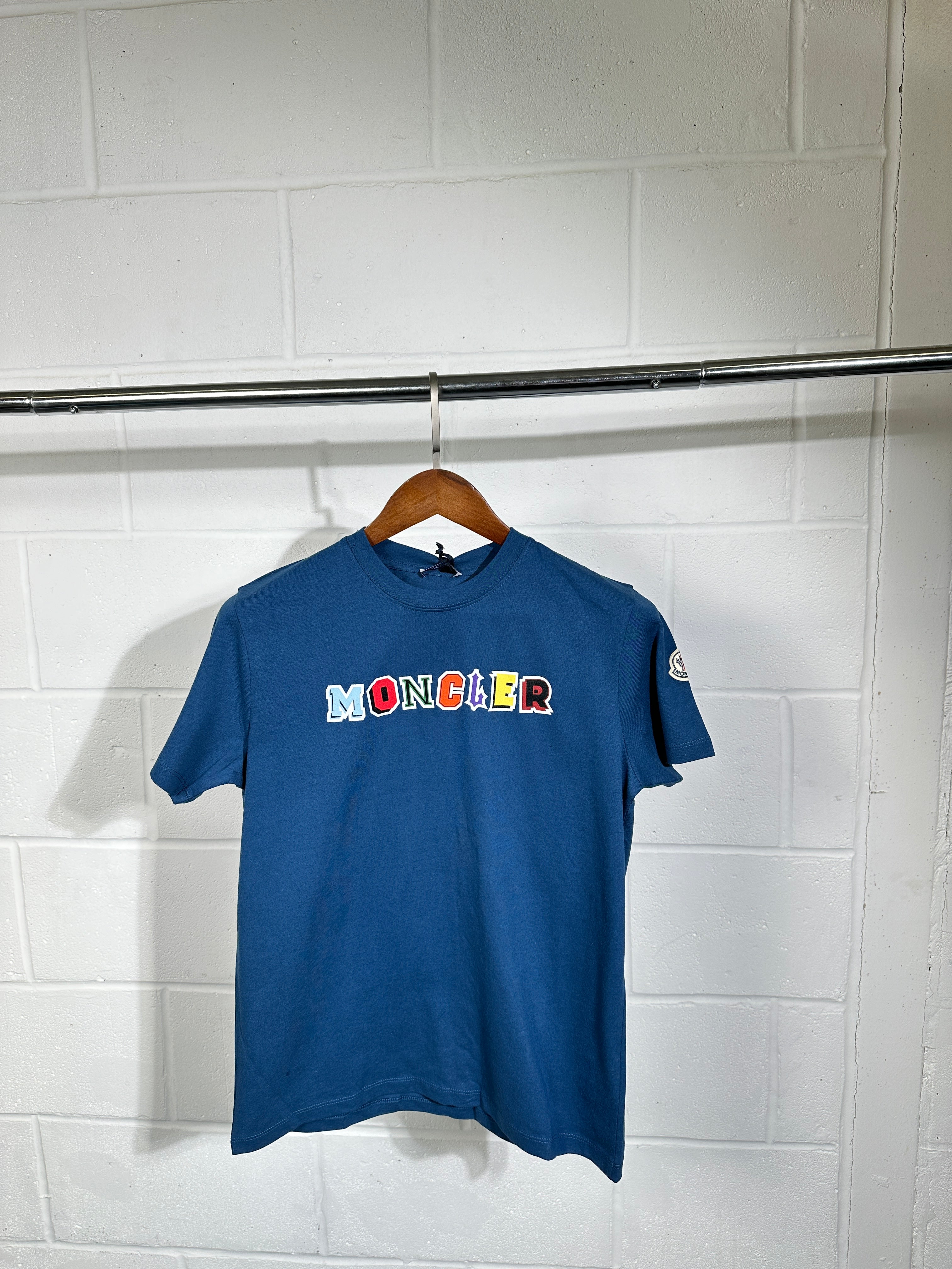 Kids moncler tshirt blue