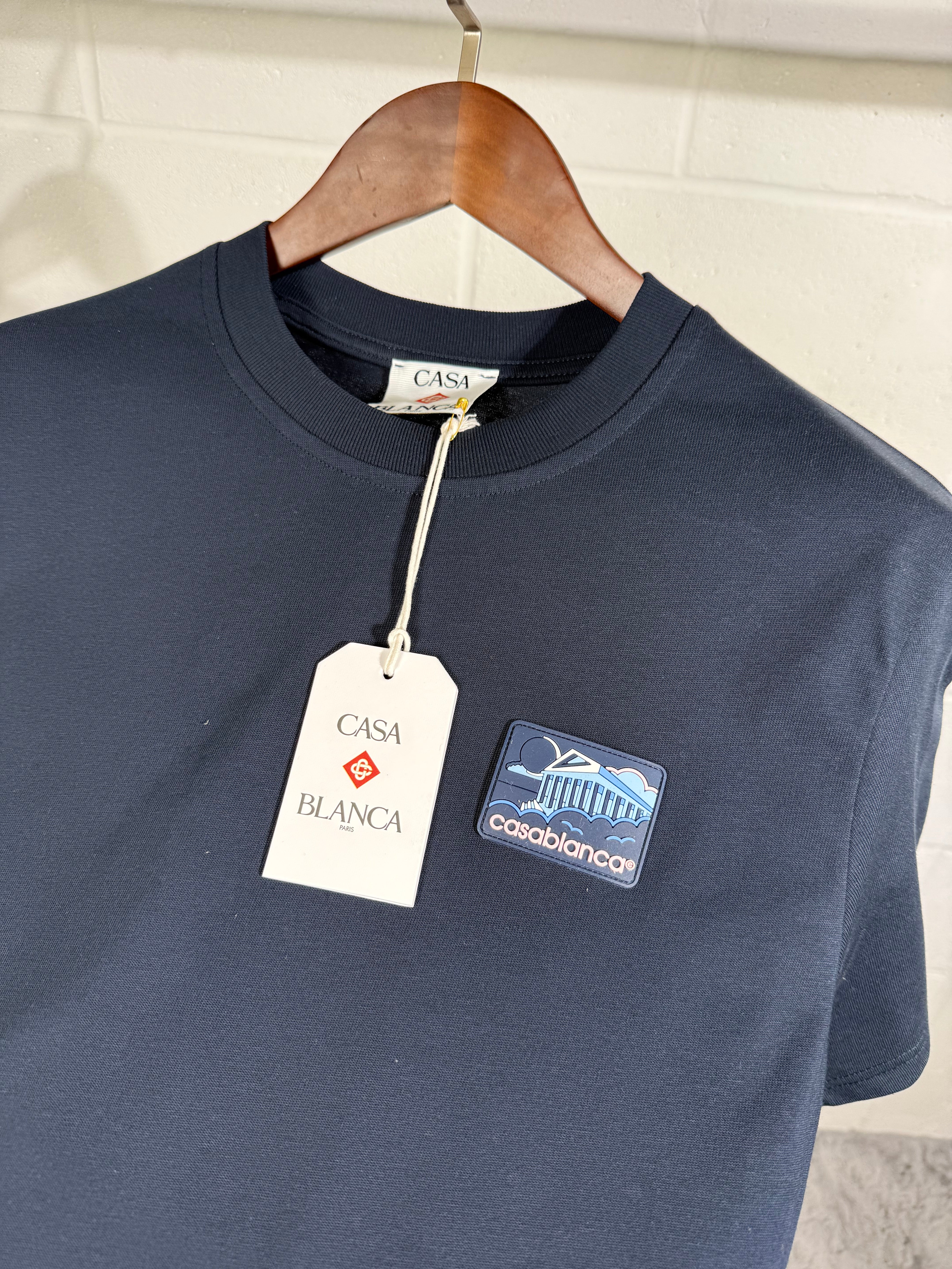 CASABLANCA NAVY TEE