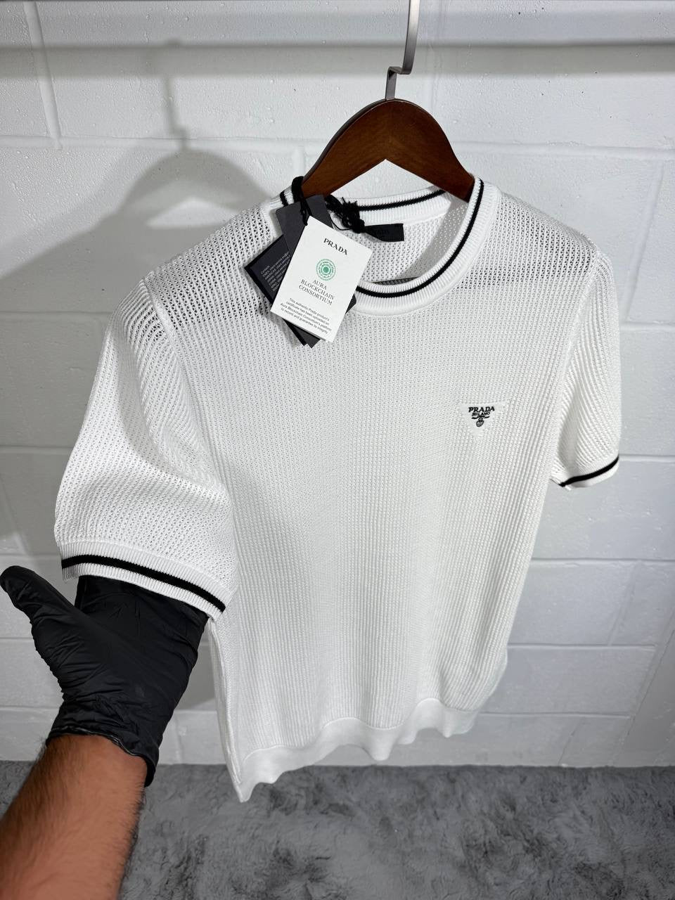 Rada white knitted Tshirt