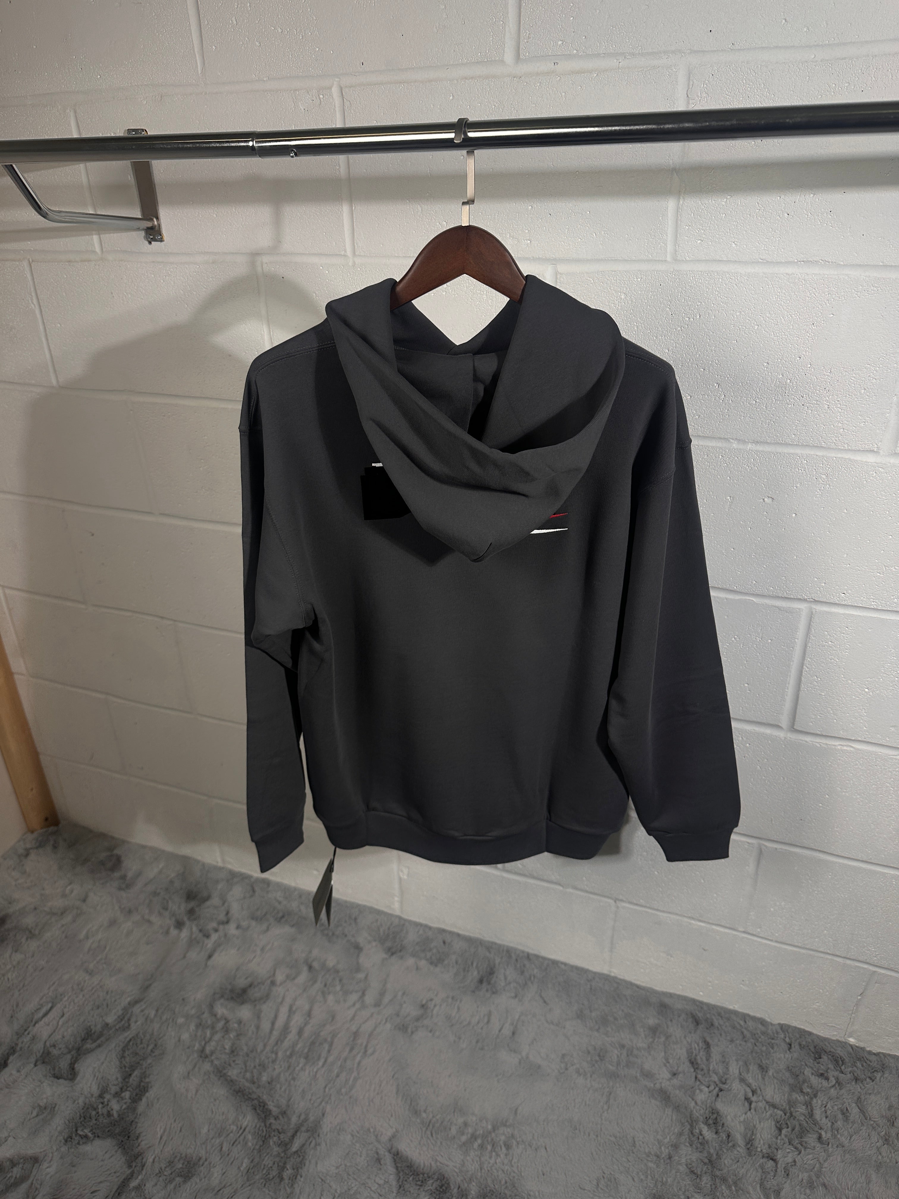 Balanciaga tape logo hoodie grey