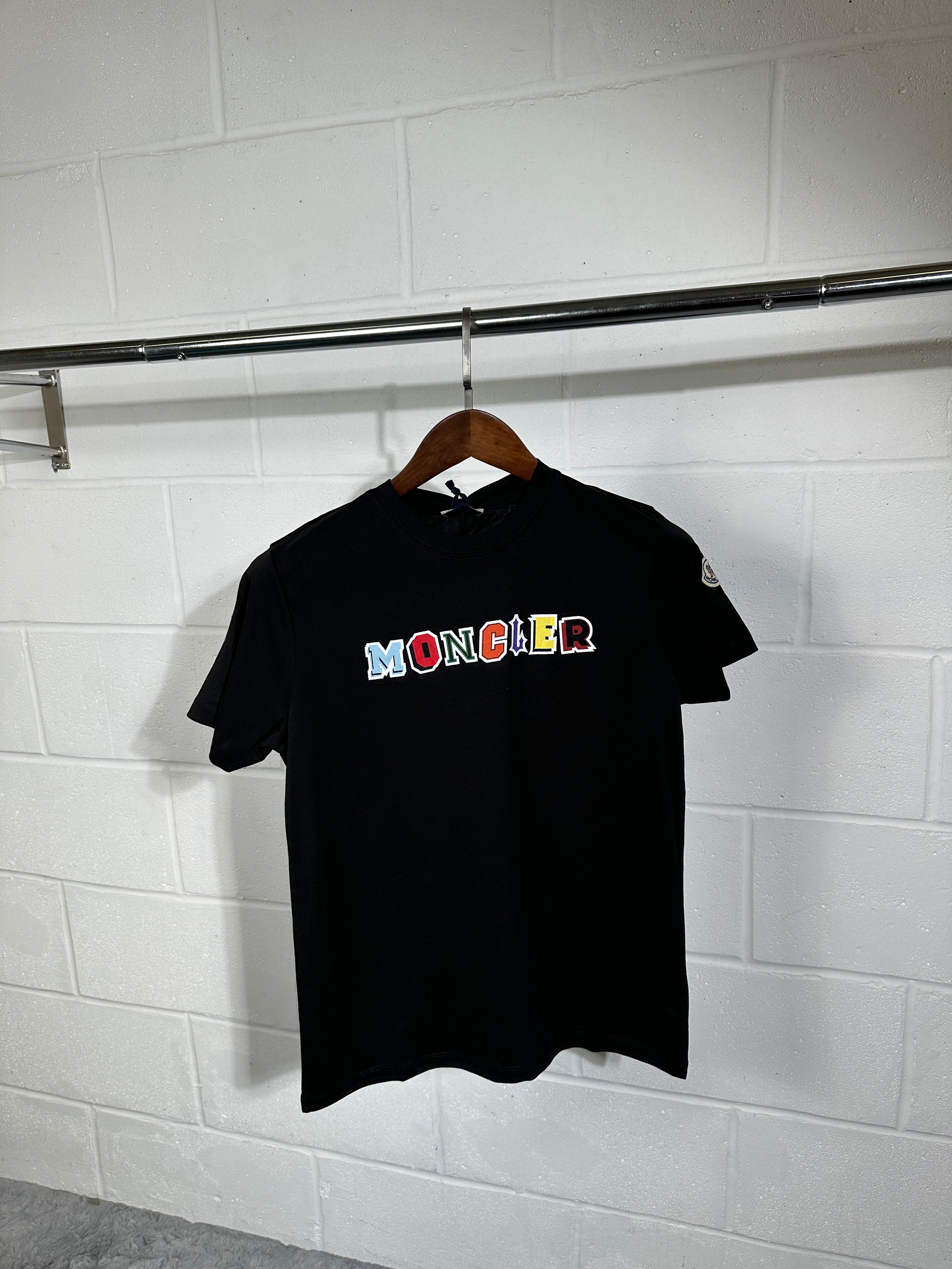 Kids moncler tshirt black