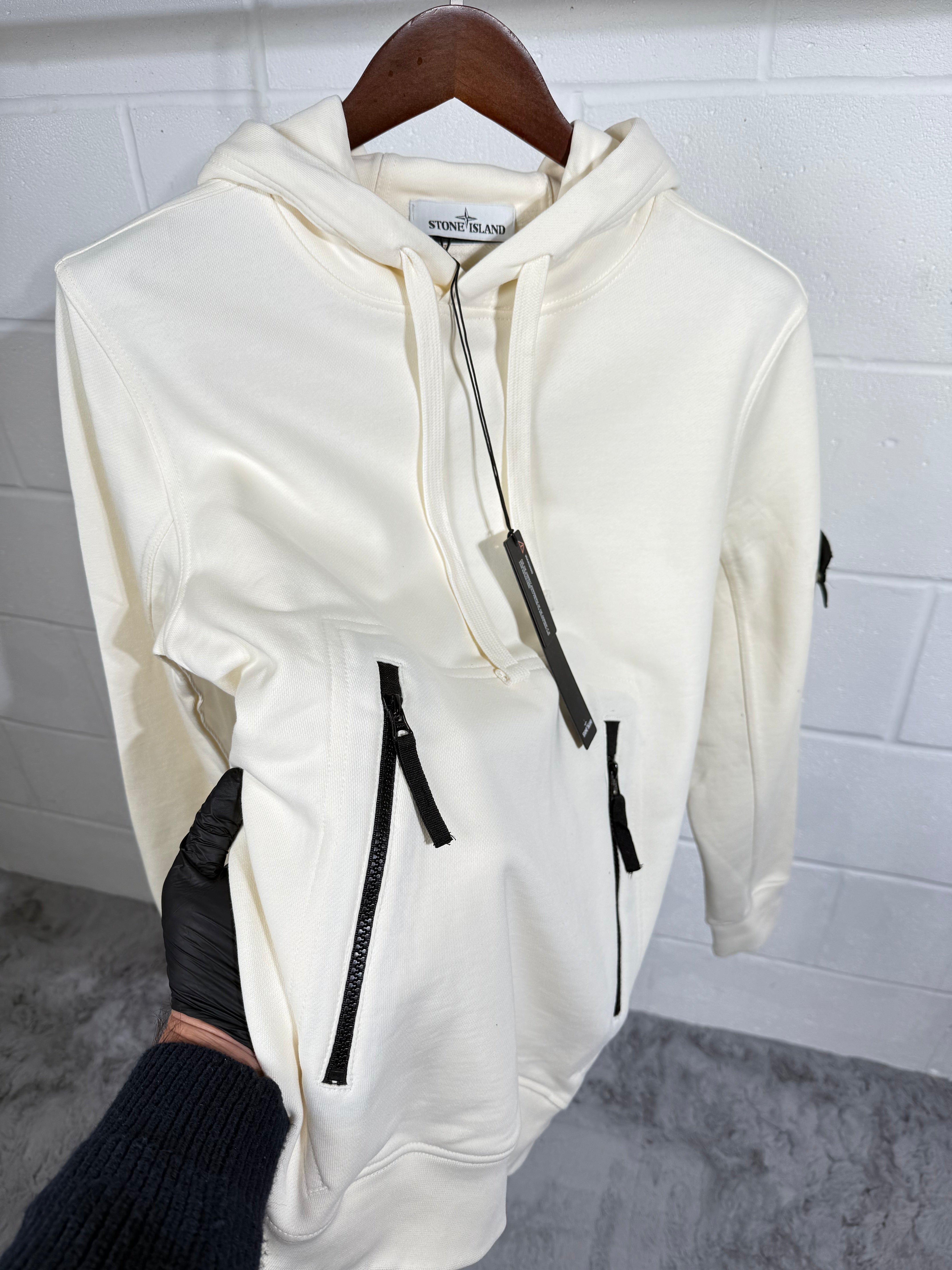 Si zip hoodie beige