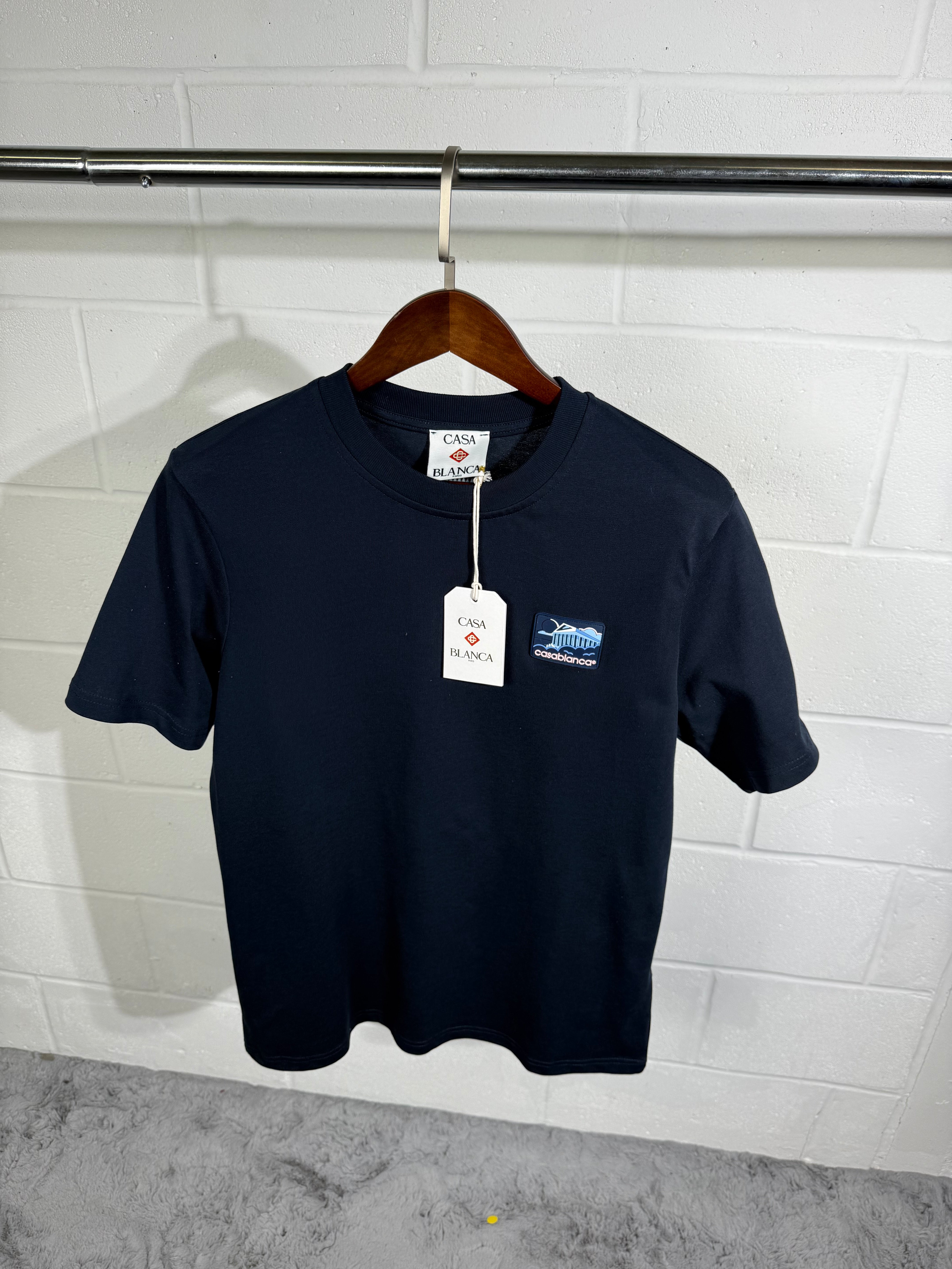 CASABLANCA NAVY TEE