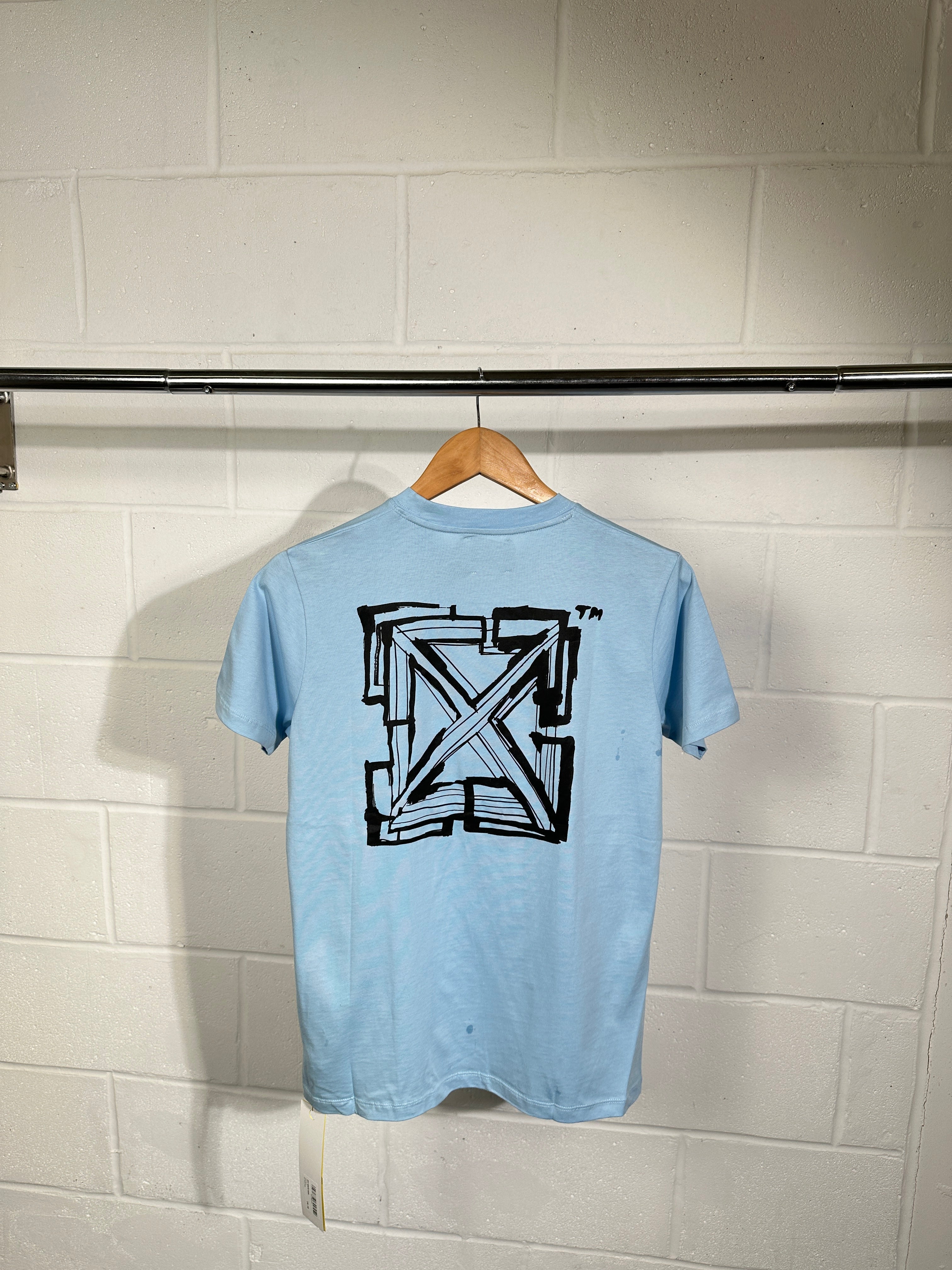Kids tshirt offwhite baby blue