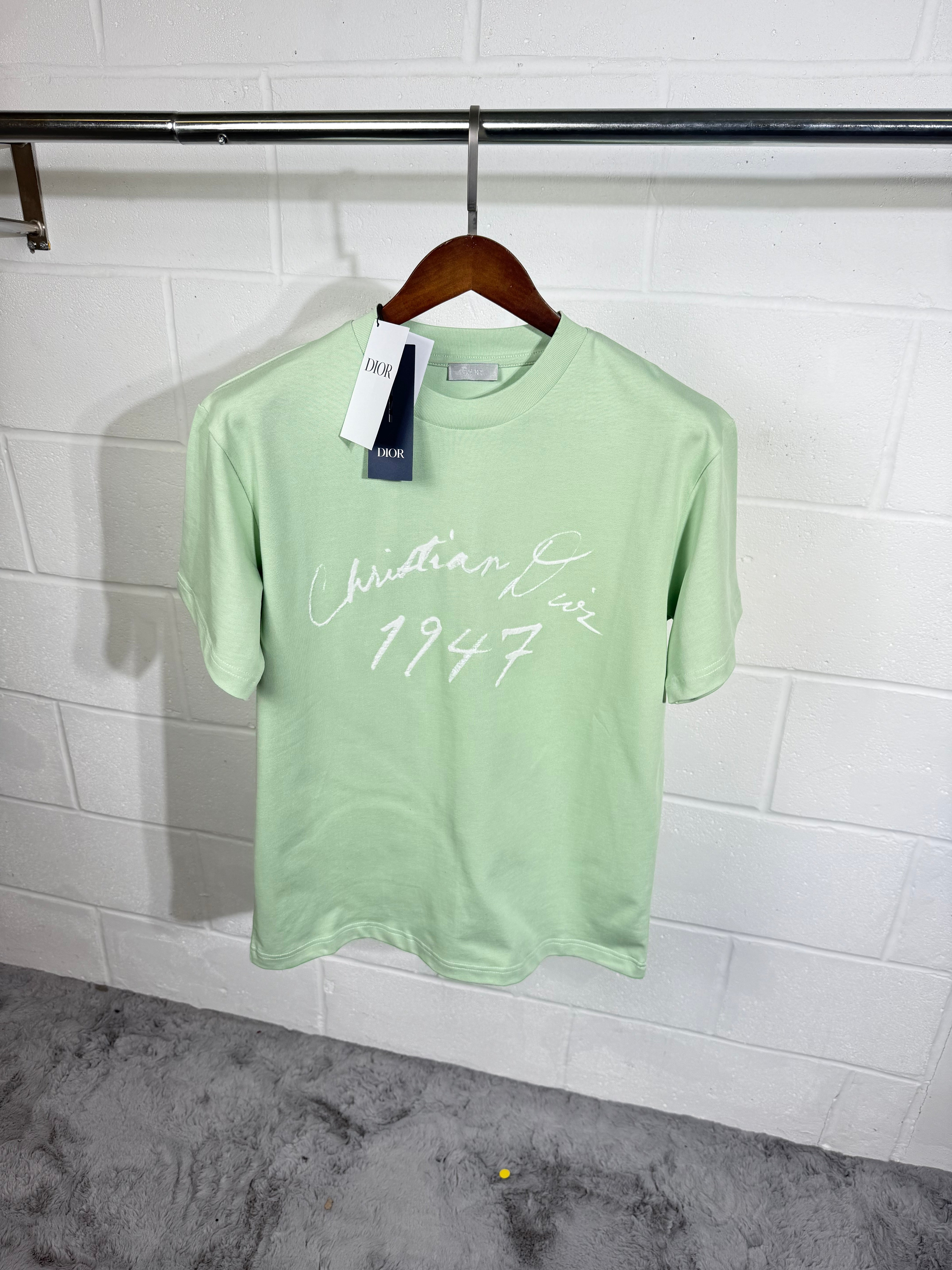 CD HANDWRITTEN TEE GREEN