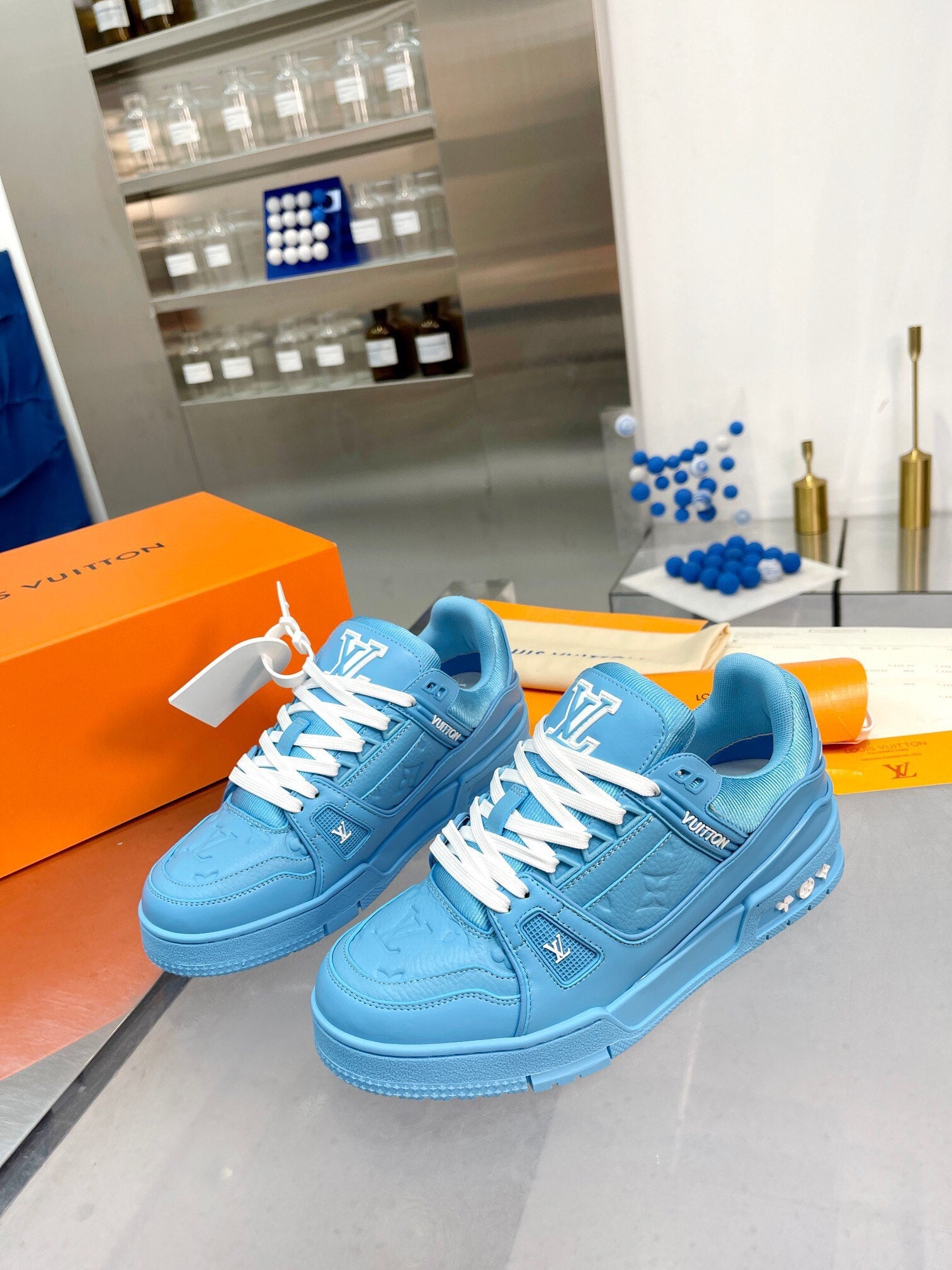 LVE BLUE TRAINERS (pre-order)
