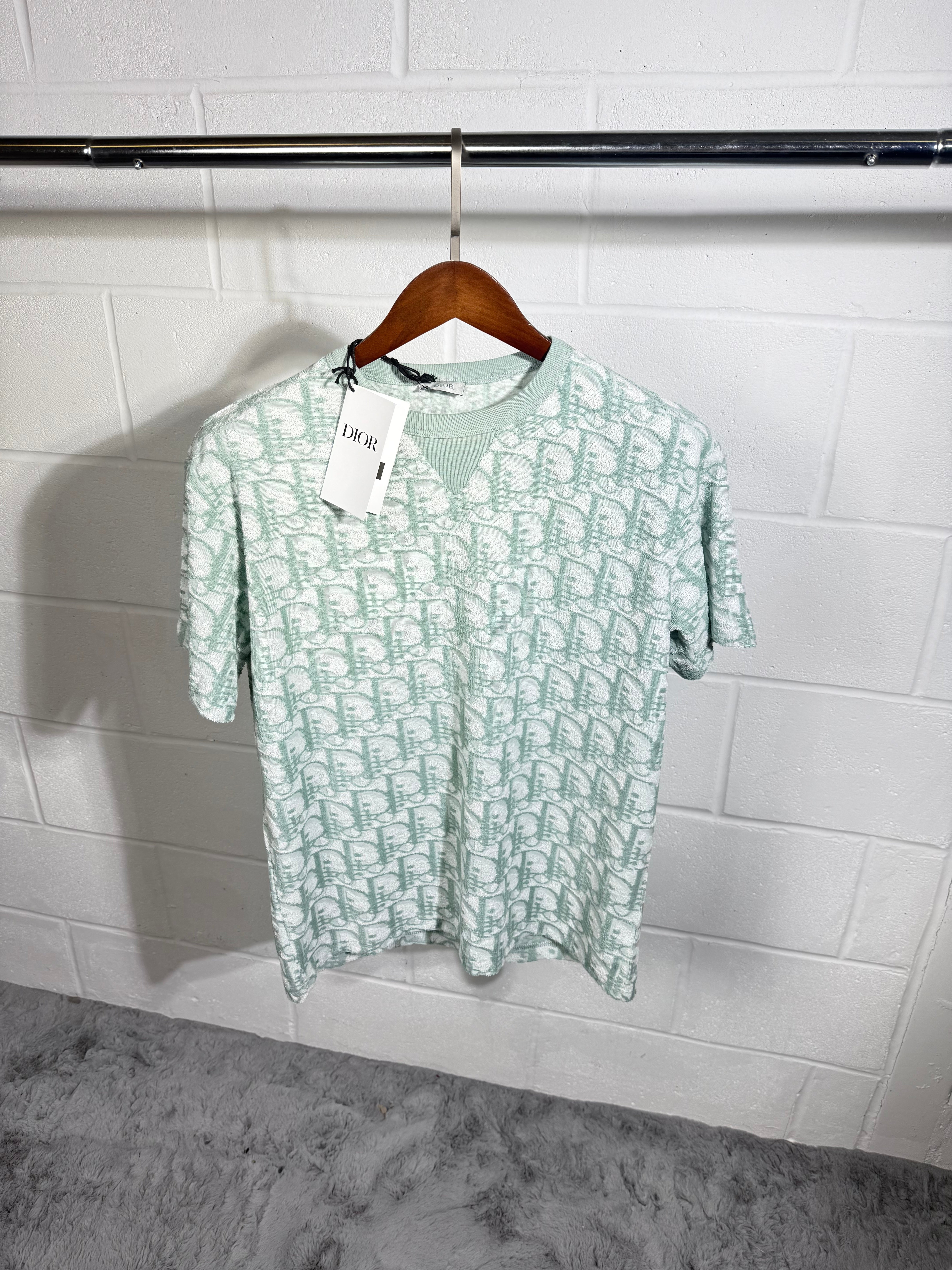 Dior towel t-shirt aqua
