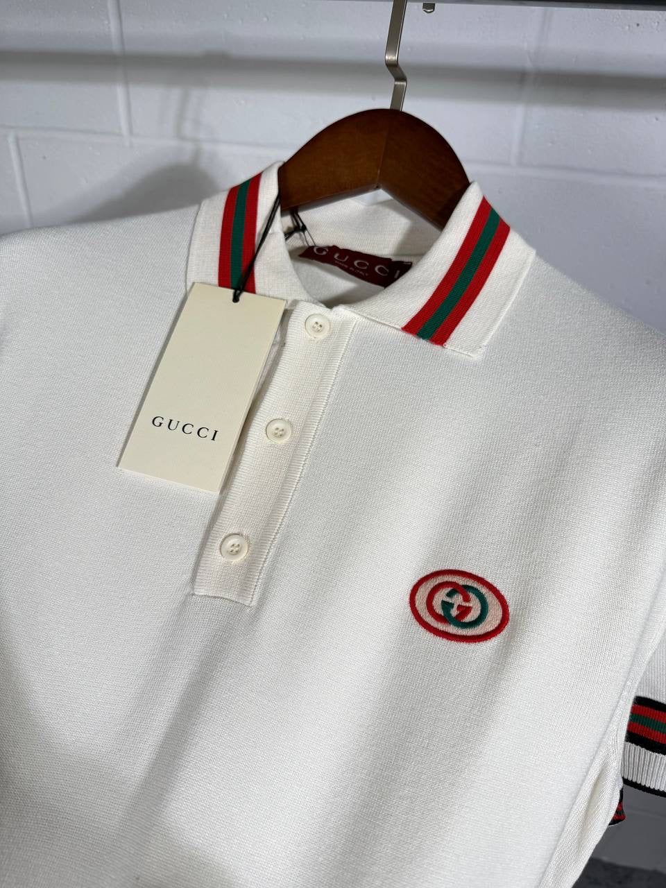 UCCI KNITTED POLO WHITE