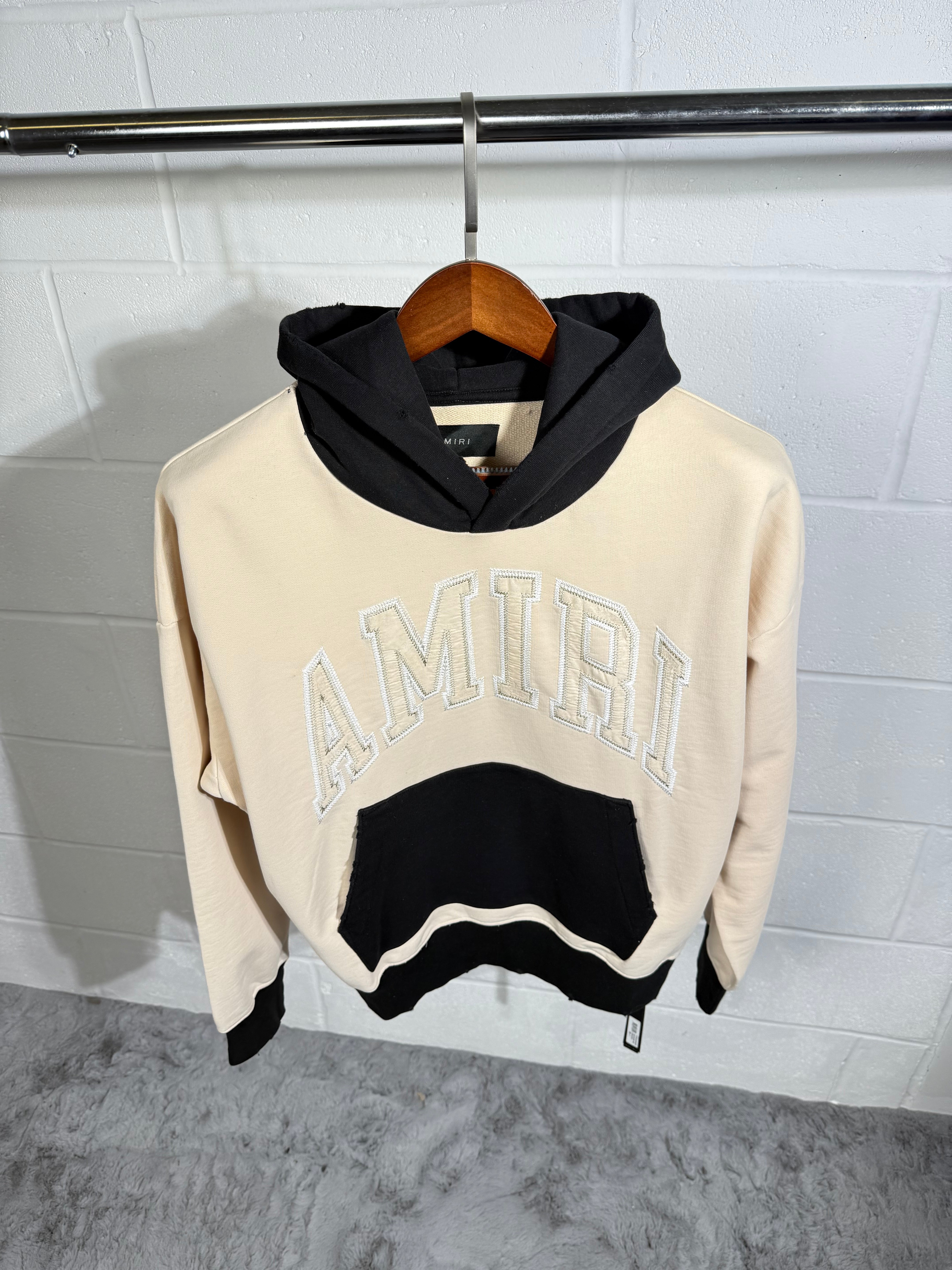 Amiri hoodie black & beige