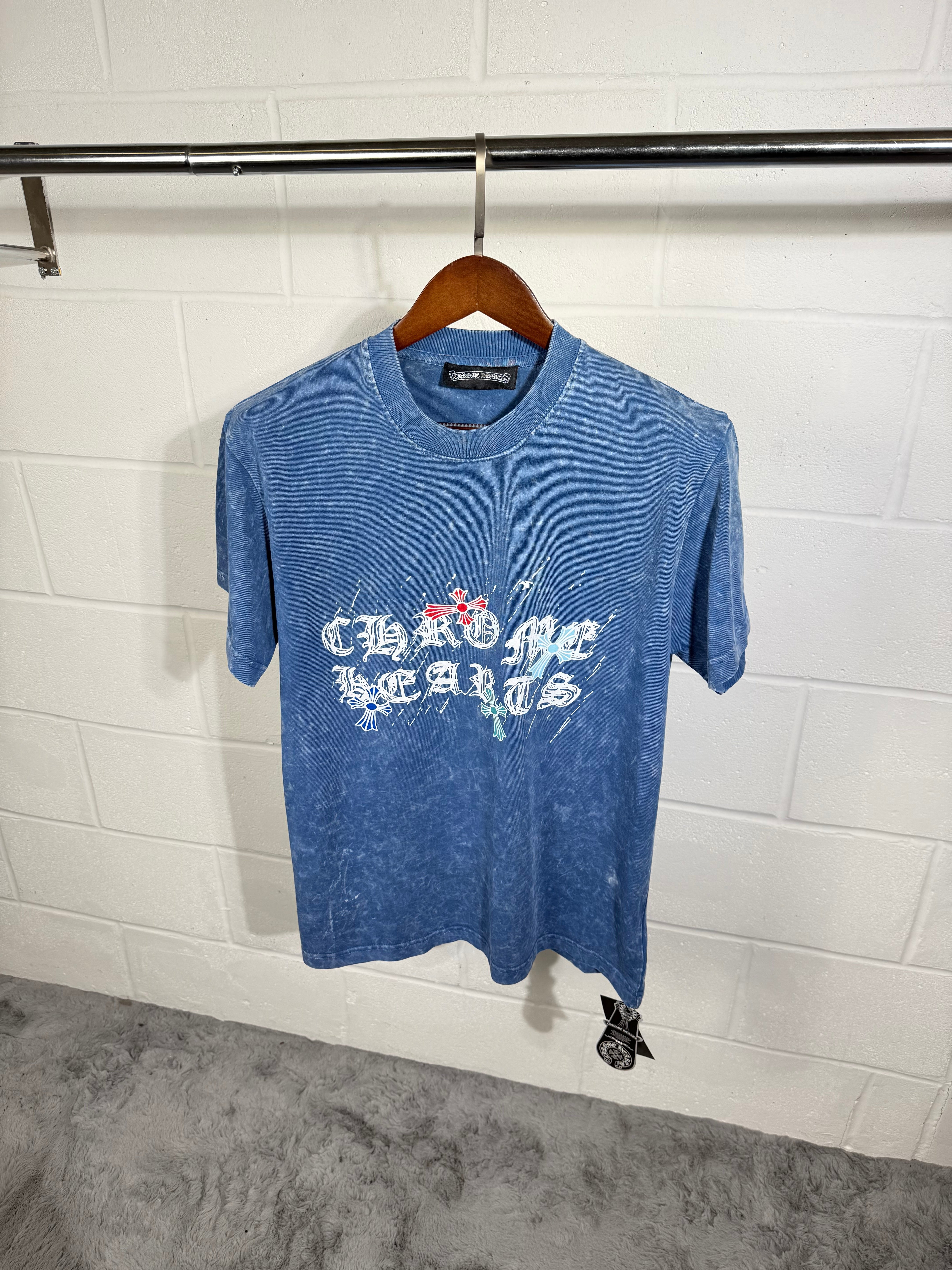 CHROME HEART BLUE T SHIRT