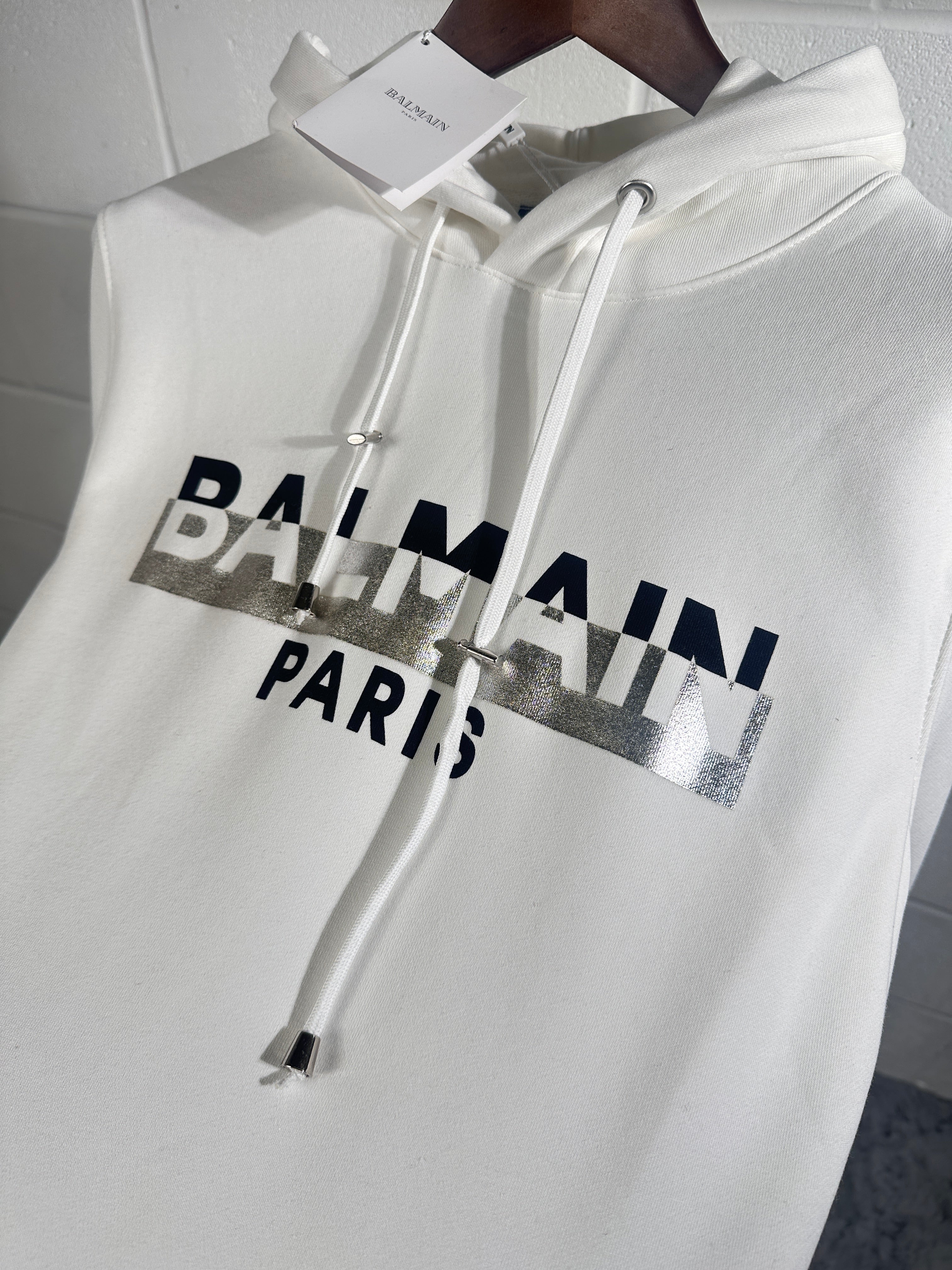 Balmain hoodie white