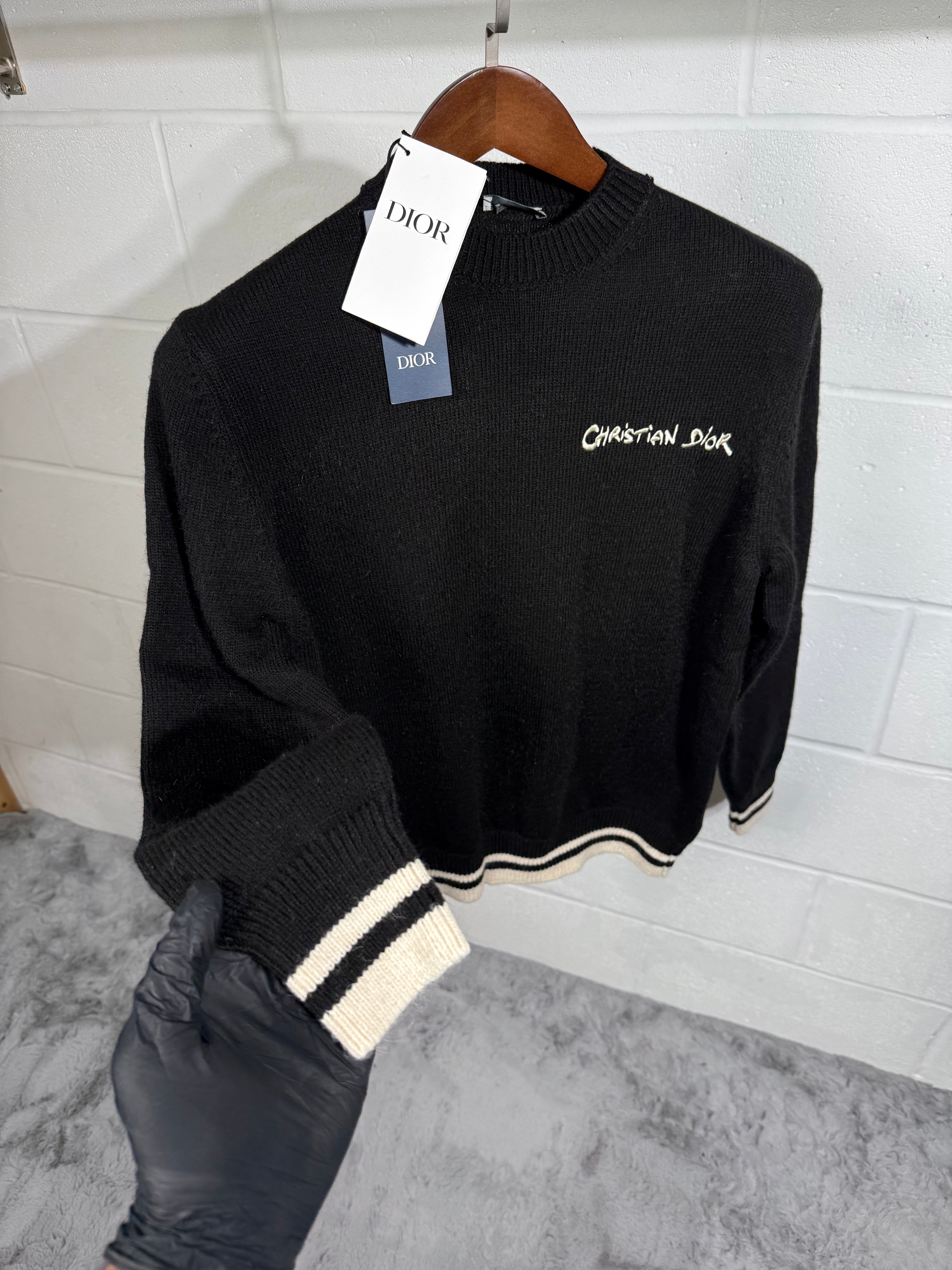 Dior knitted jumper black