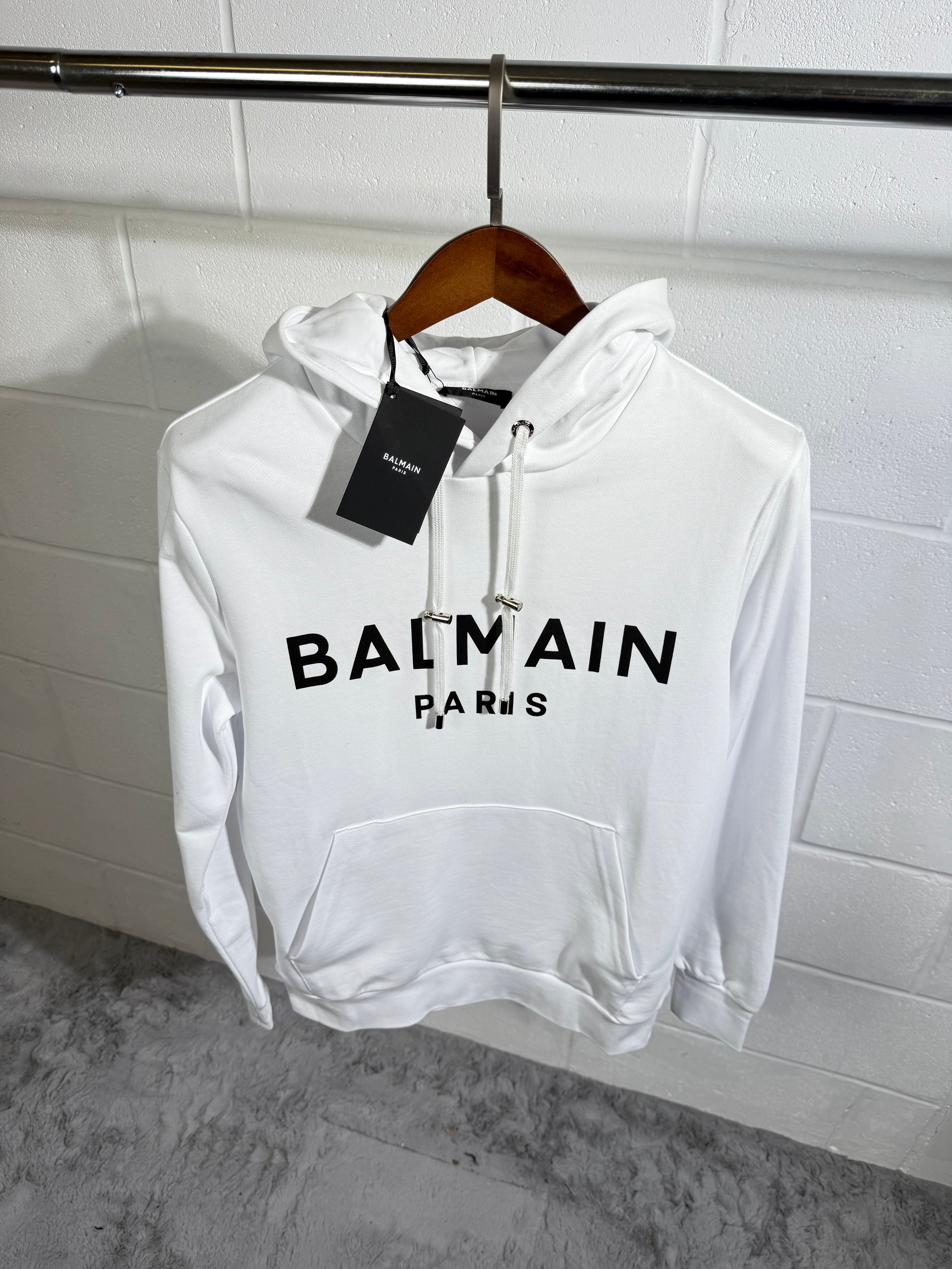 Balmain hoodie white