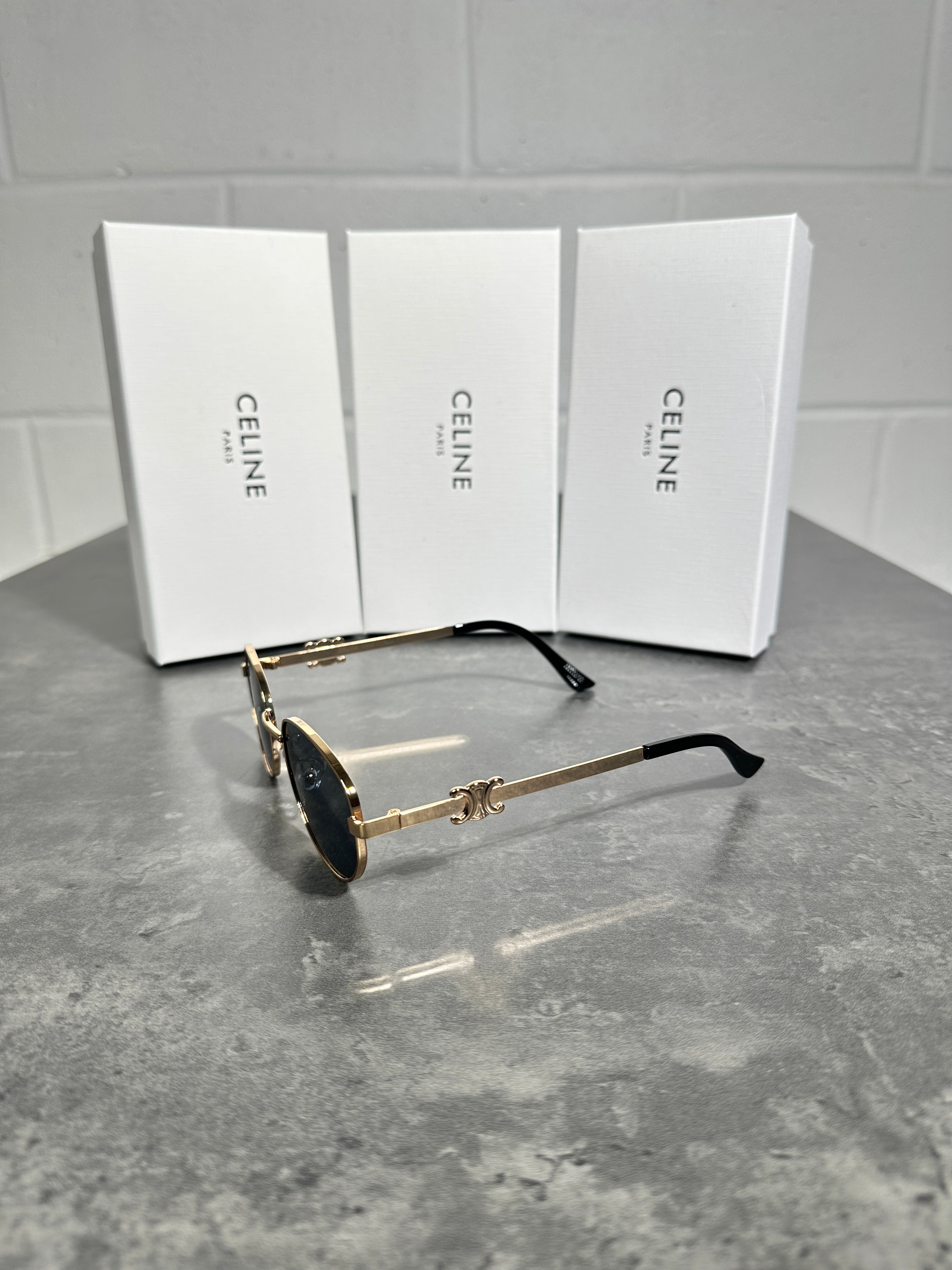 Celine - glasses gold frame