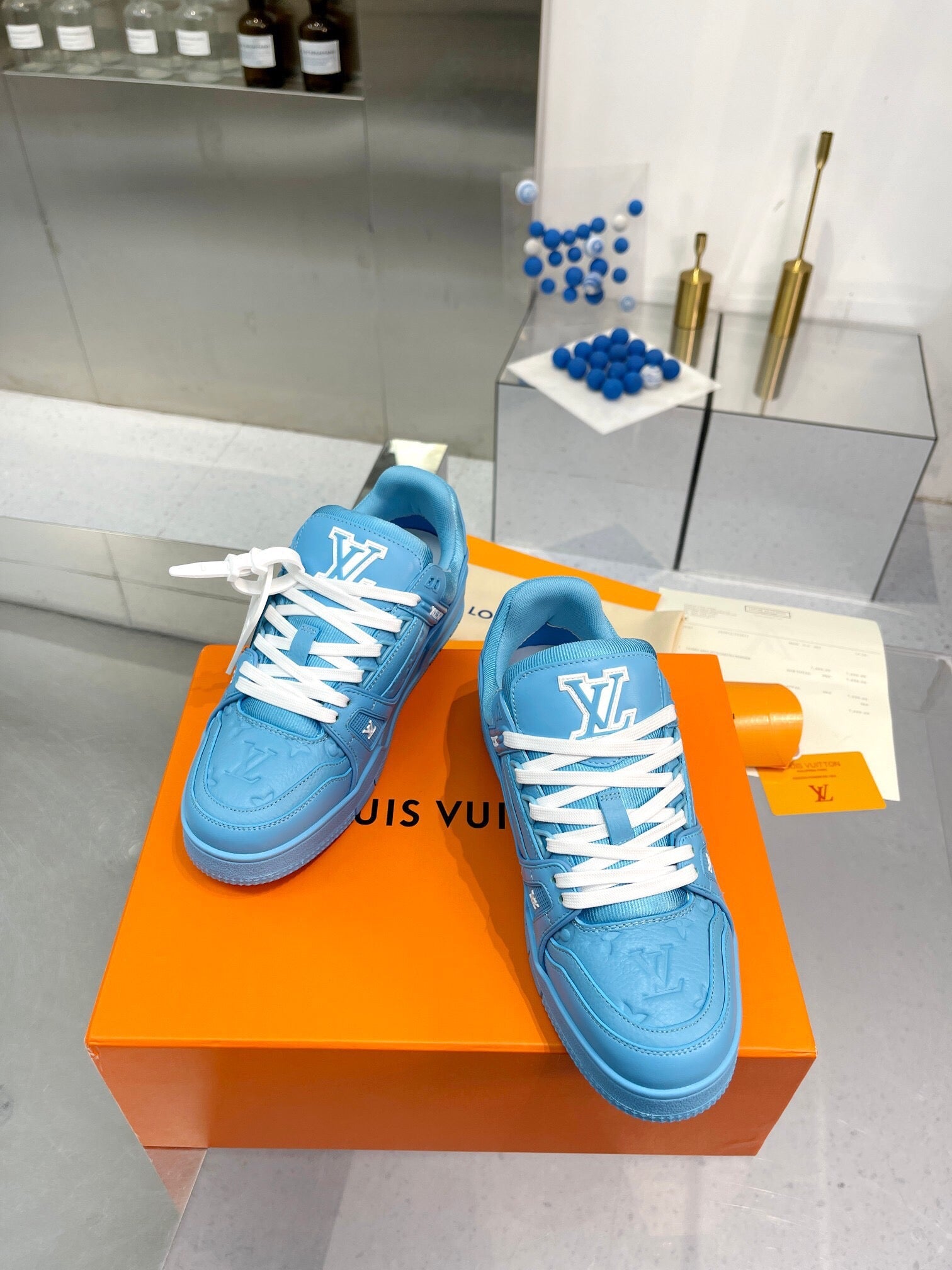 LVE BLUE TRAINERS (pre-order)