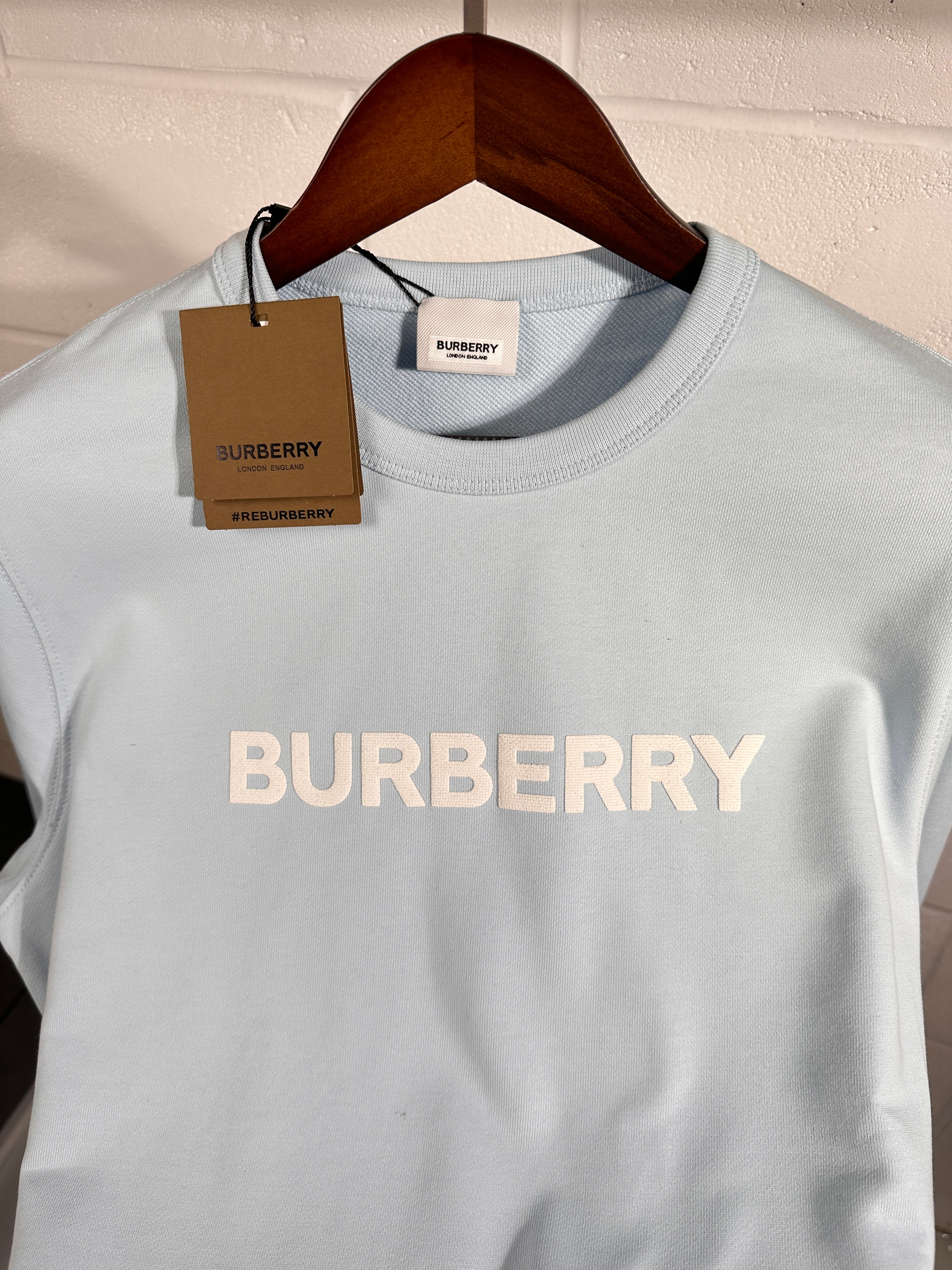 Burberry sweatshirt baby blue
