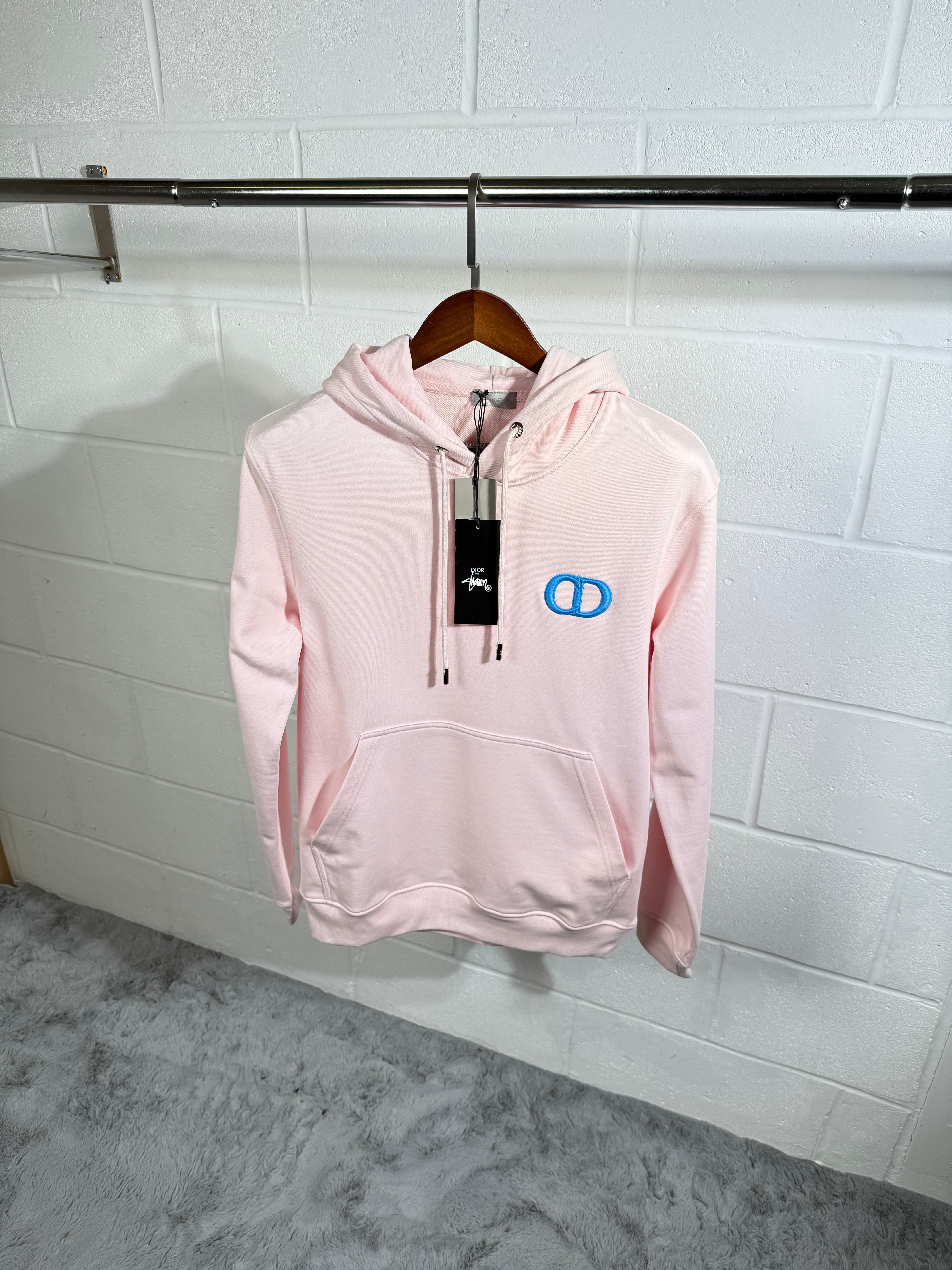 CD logo hoodie pink