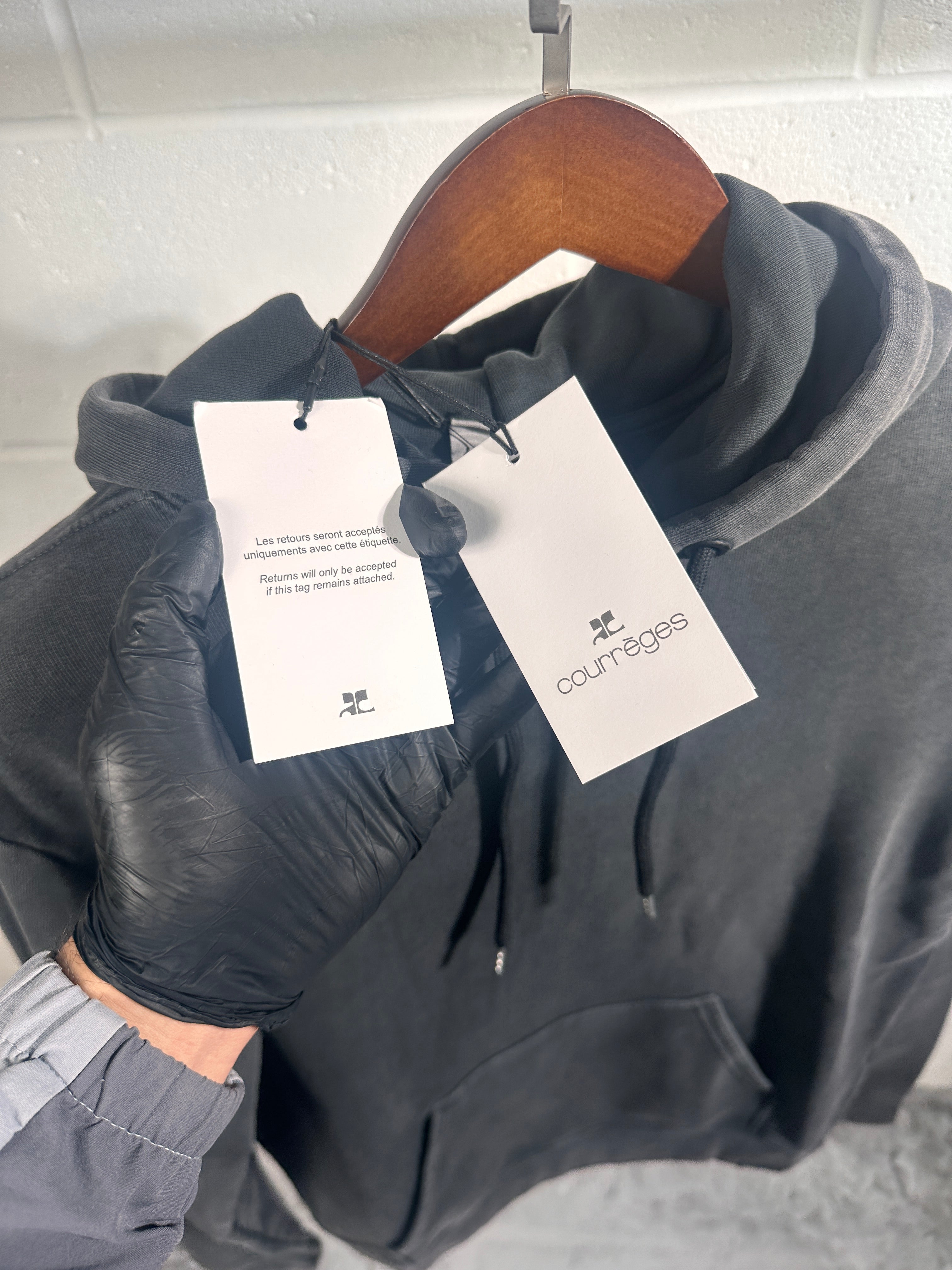 Coureeges tie die hoodie