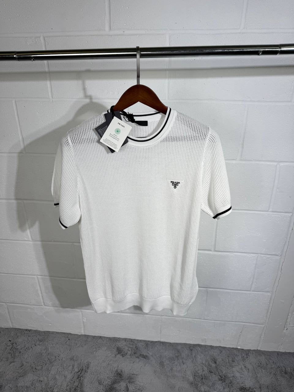 Rada white knitted Tshirt