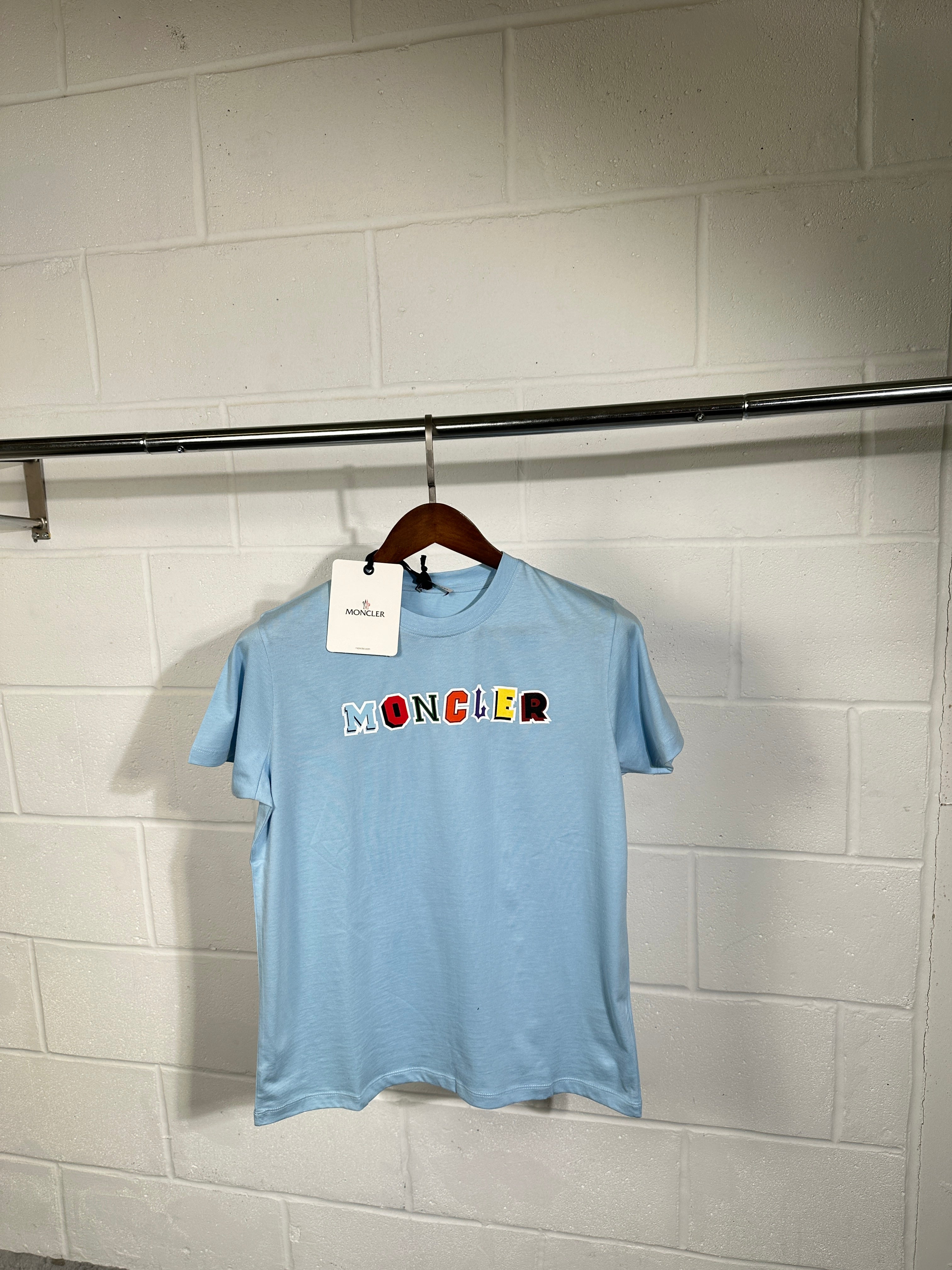 Kids Tshirt moncler baby blue