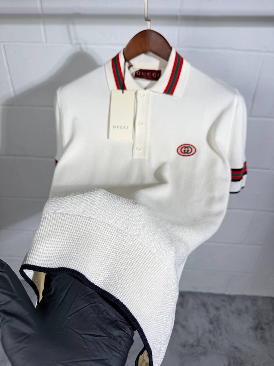UCCI KNITTED POLO WHITE