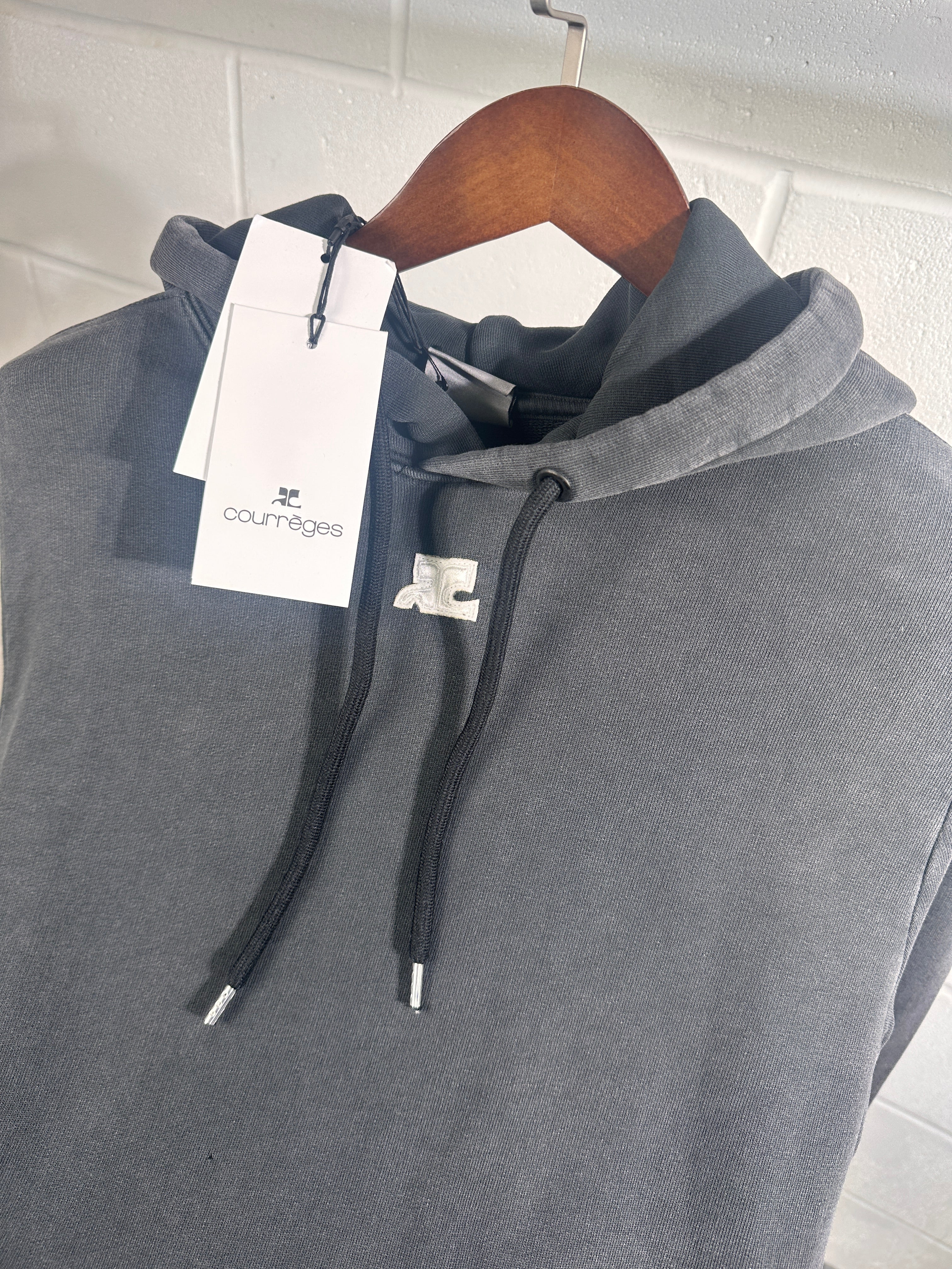 Coureeges tie die hoodie