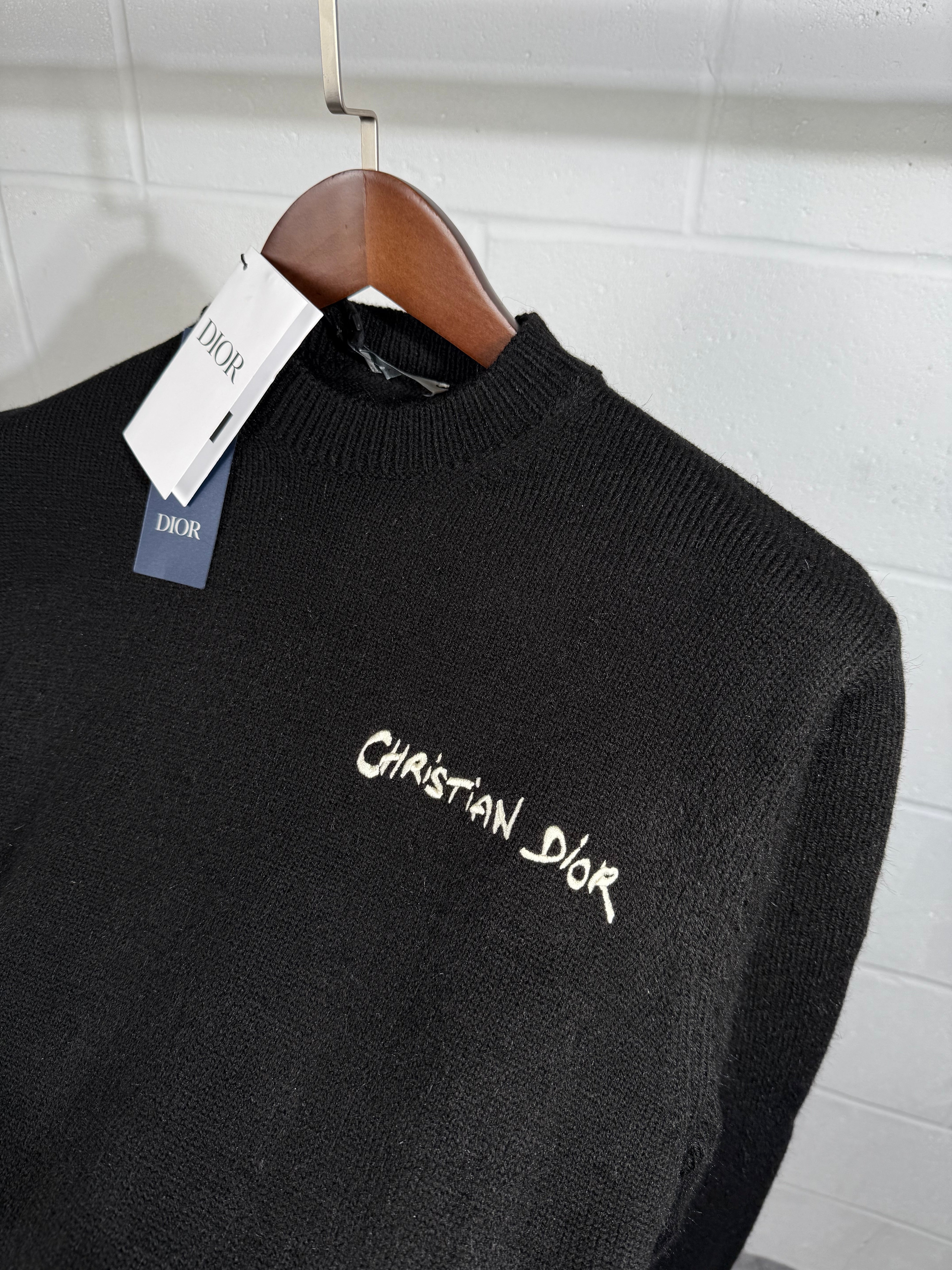 Dior knitted jumper black