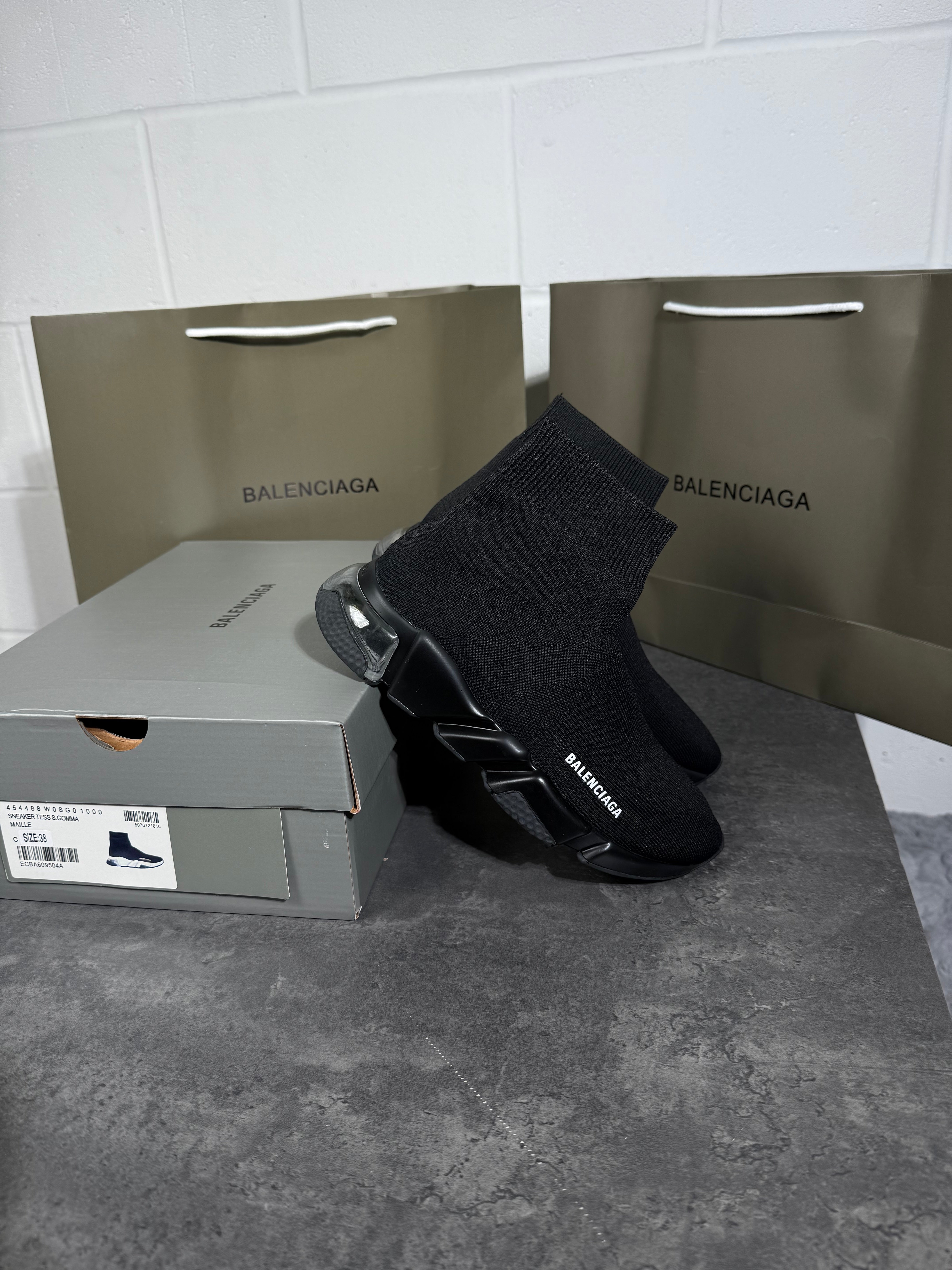 Socks runners full black