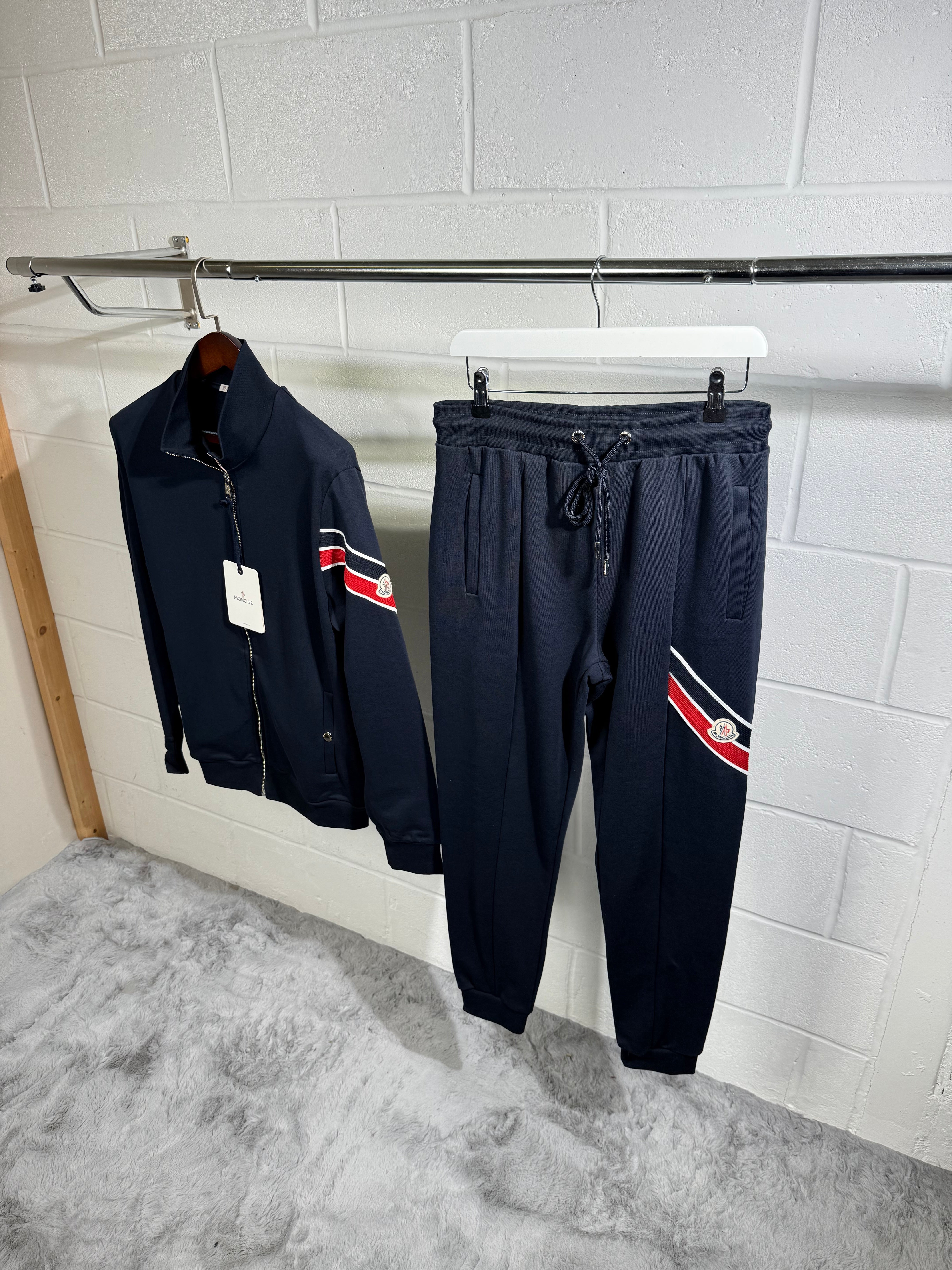Moncler tracksuit navy