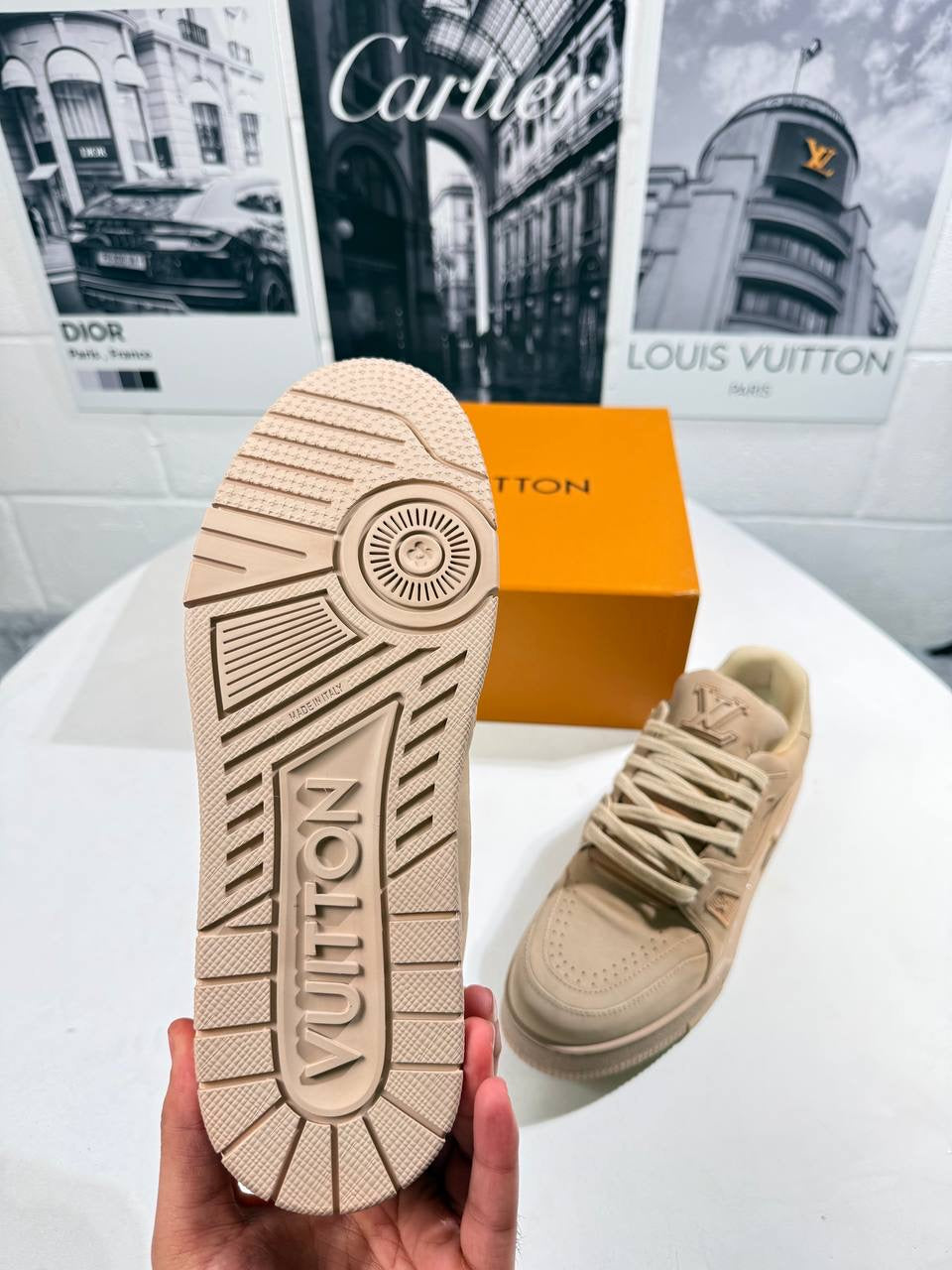 LVE DISTRESSED TRAINERS