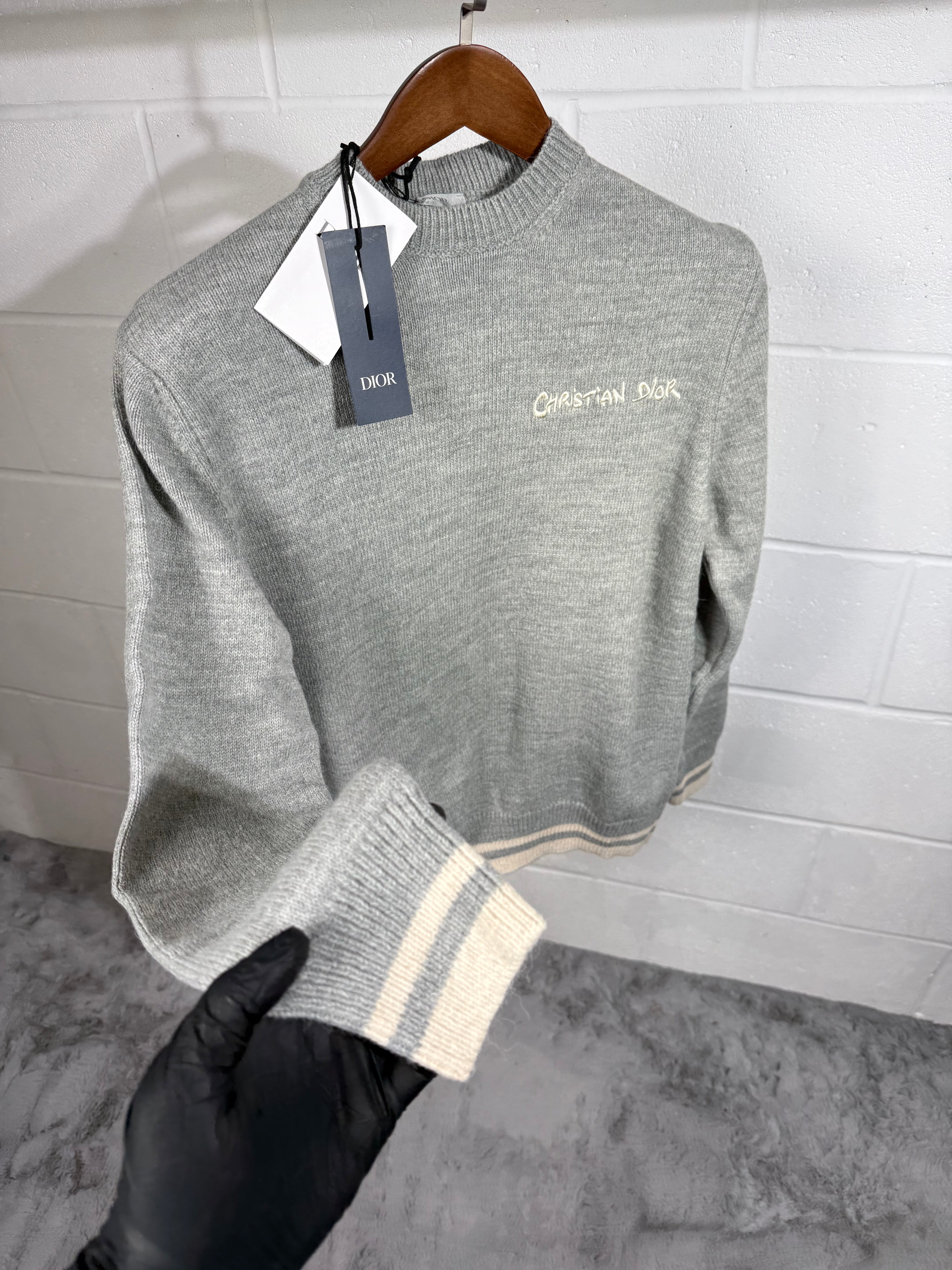 Dior knitted jumper grey
