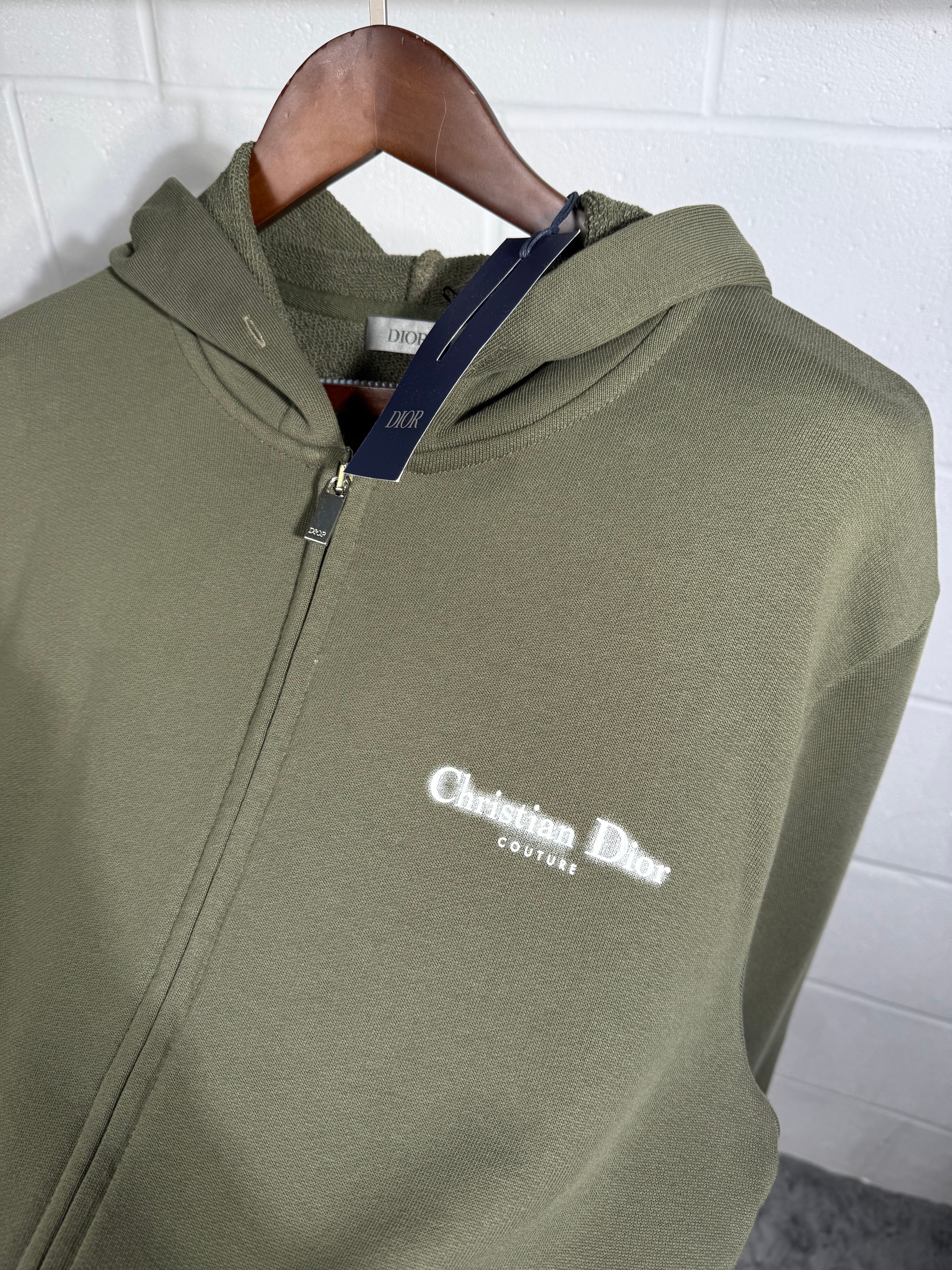 CD zip hoodie green