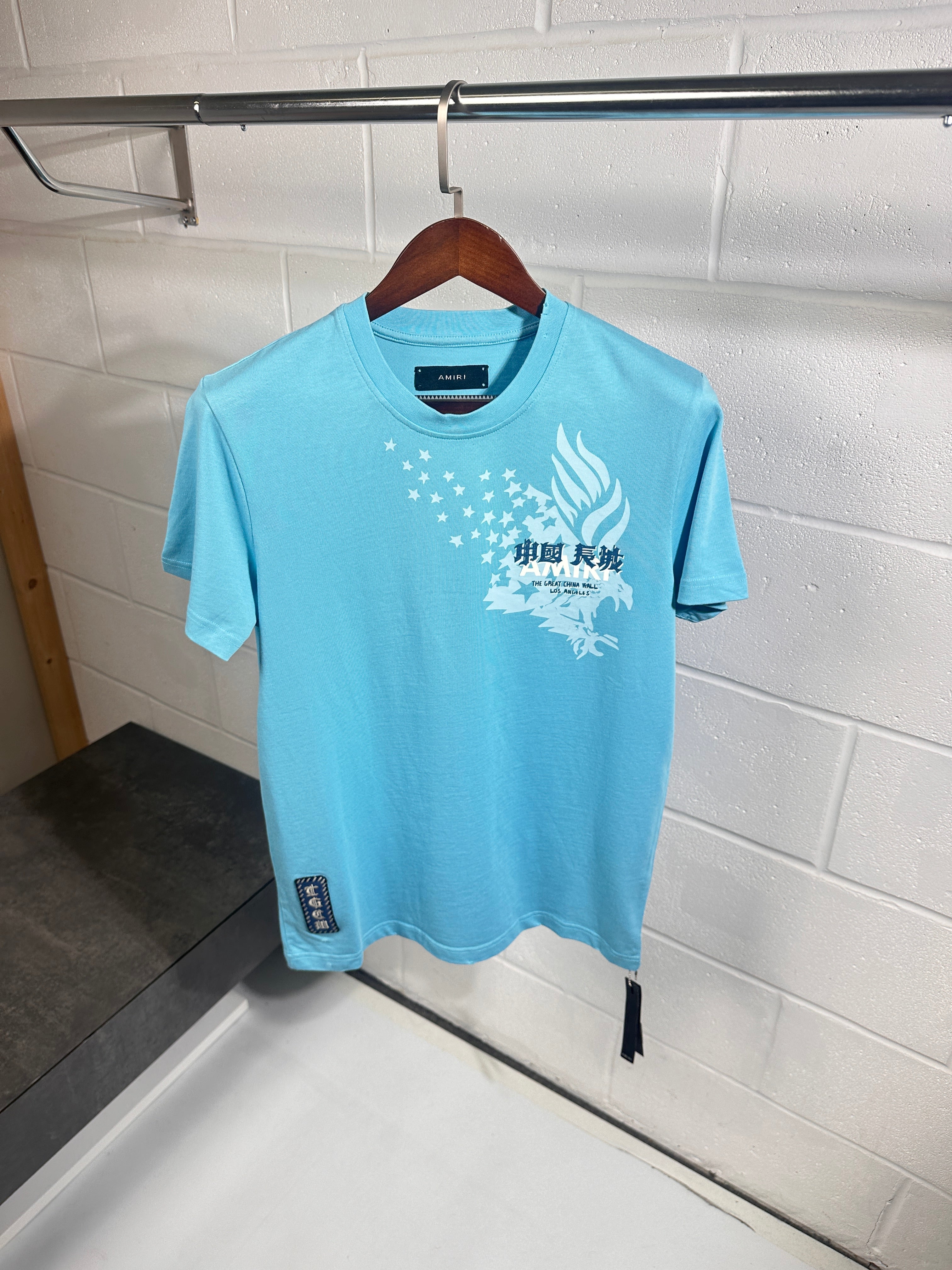 Amiri tee baby blue