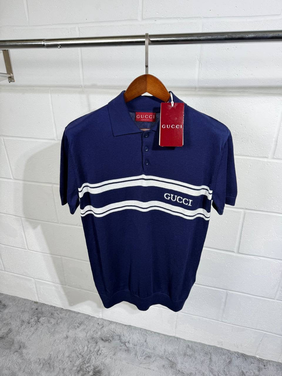 UCCI KNITTED POLO NAVY