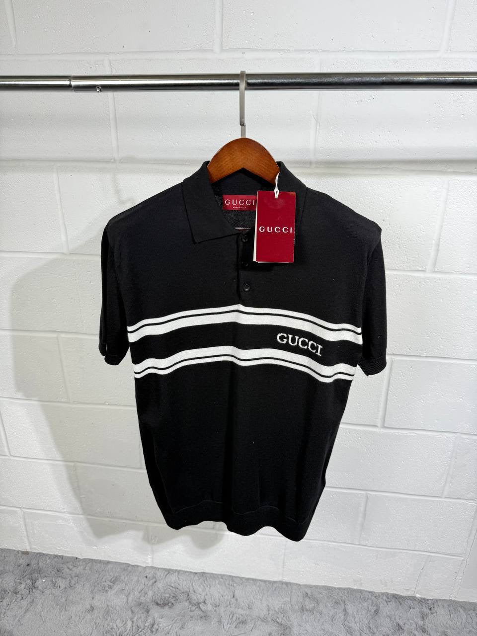 UCCI KNITTED POLO BLACK