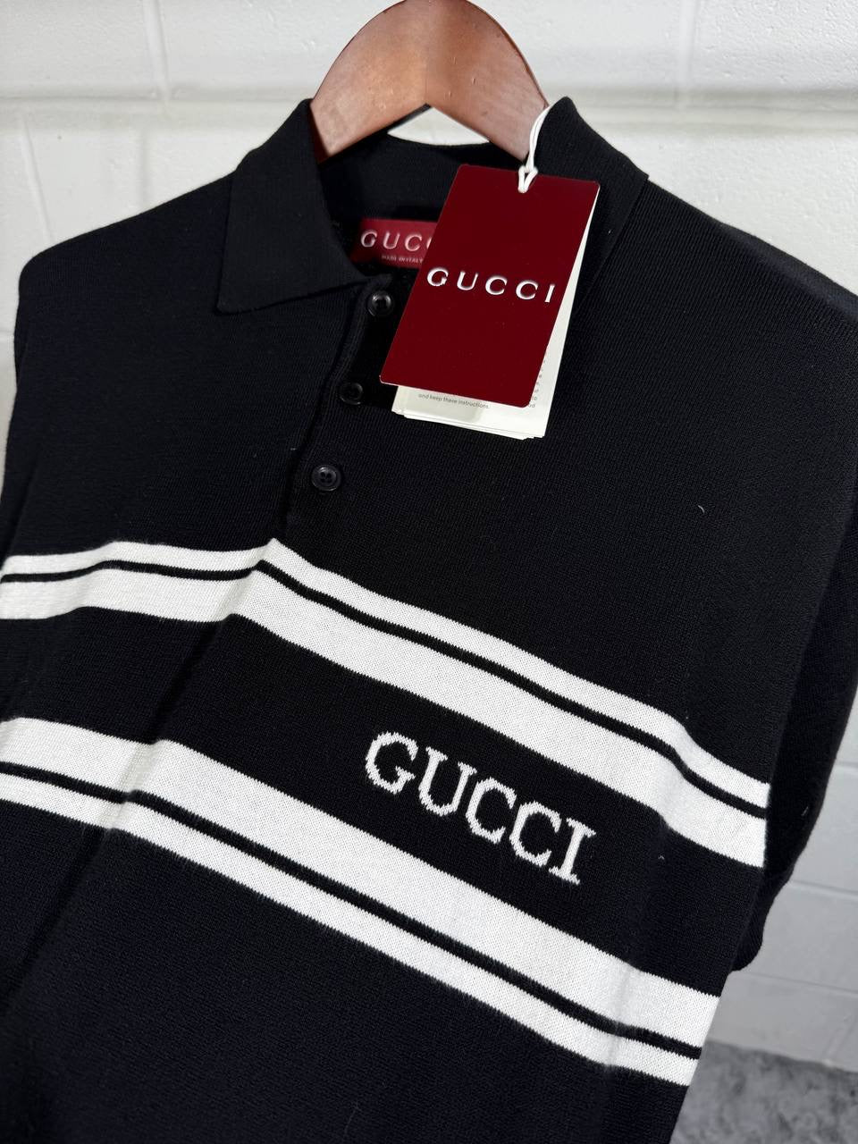 UCCI KNITTED POLO BLACK